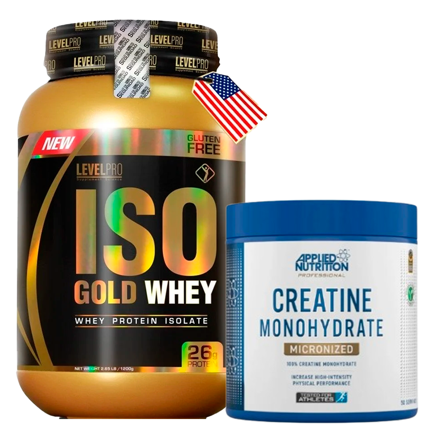 PACK Iso Gold Whey Level Pro + Creatina Applied Nutrition