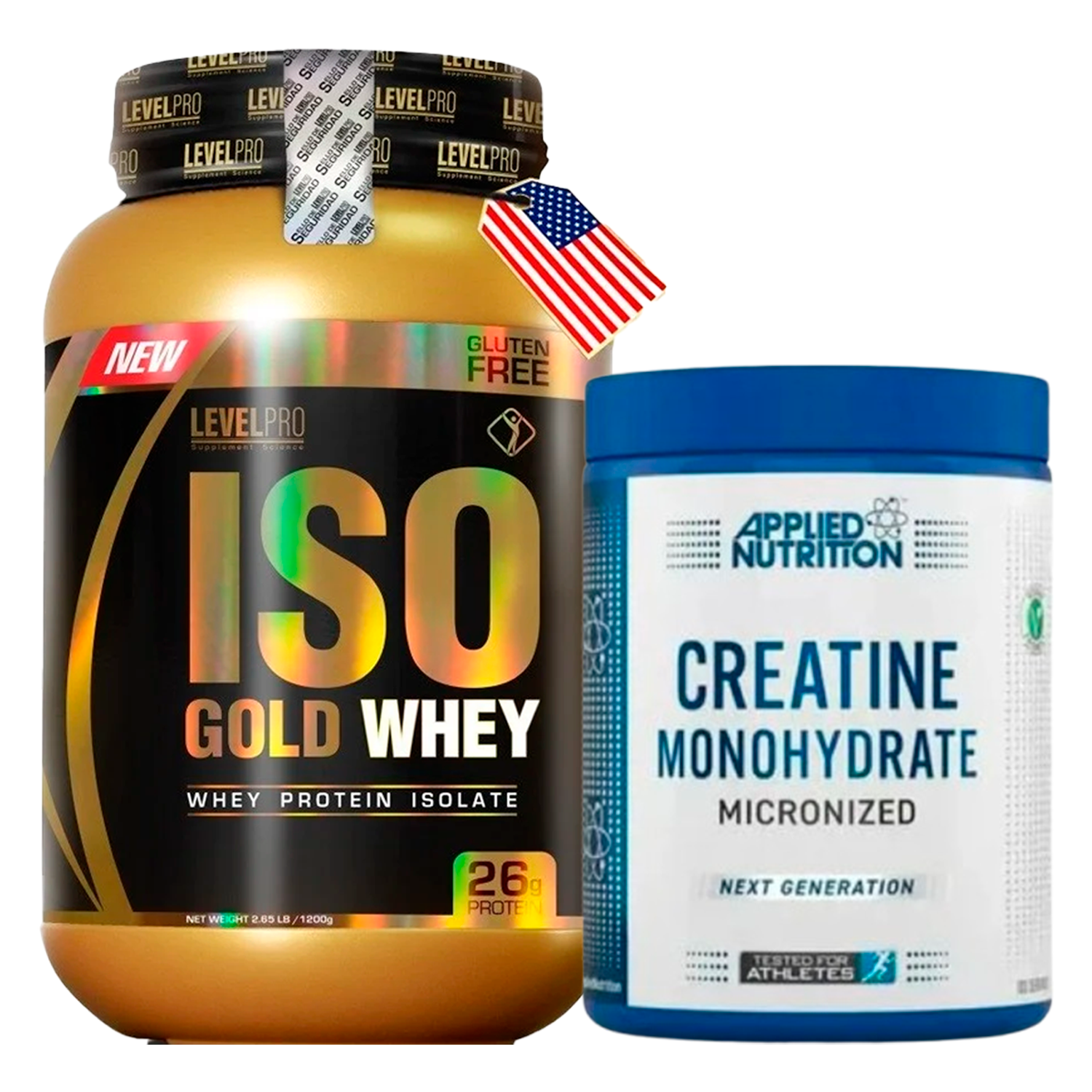 PACK Iso Gold Whey Level Pro + Creatina Applied Nutrition