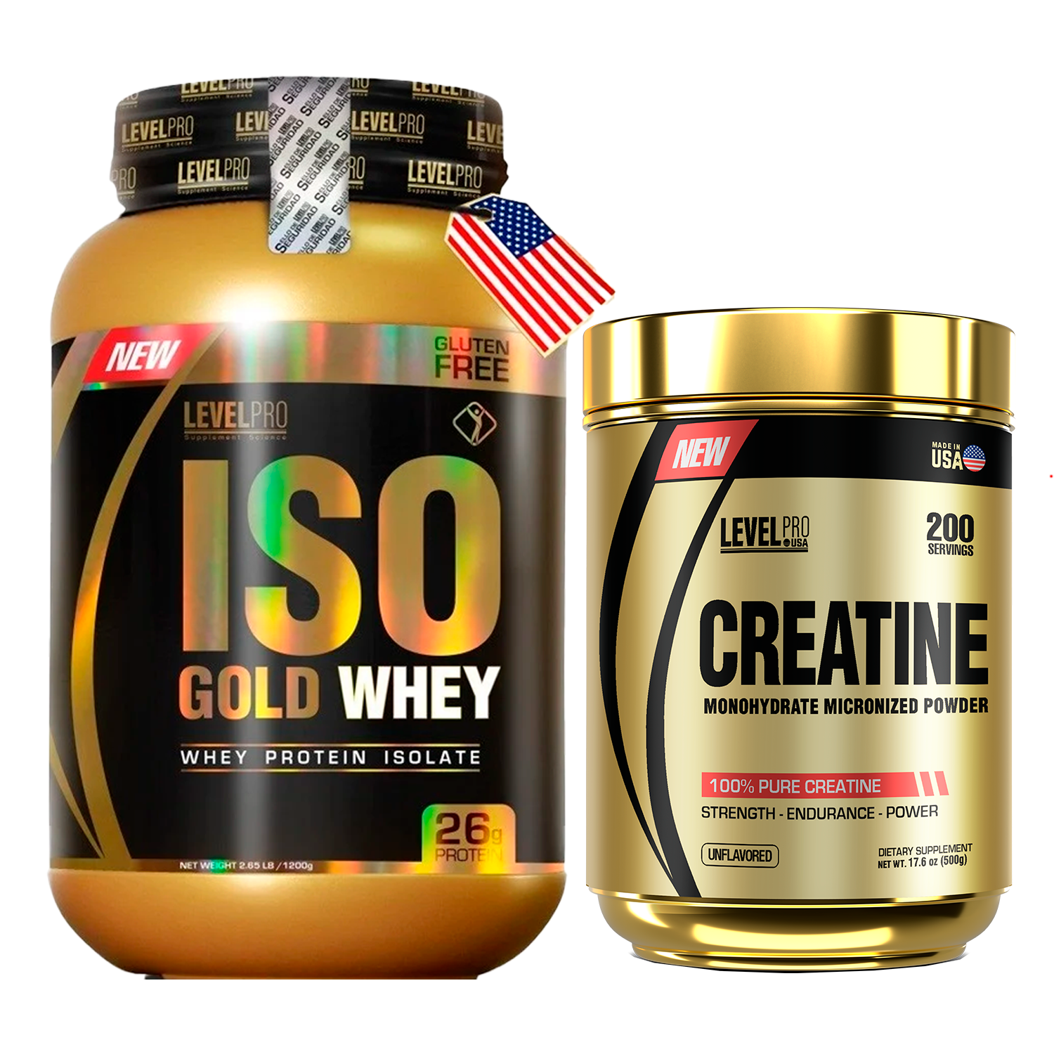 PACK Iso Gold Whey Level Pro + Creatina Level Pro