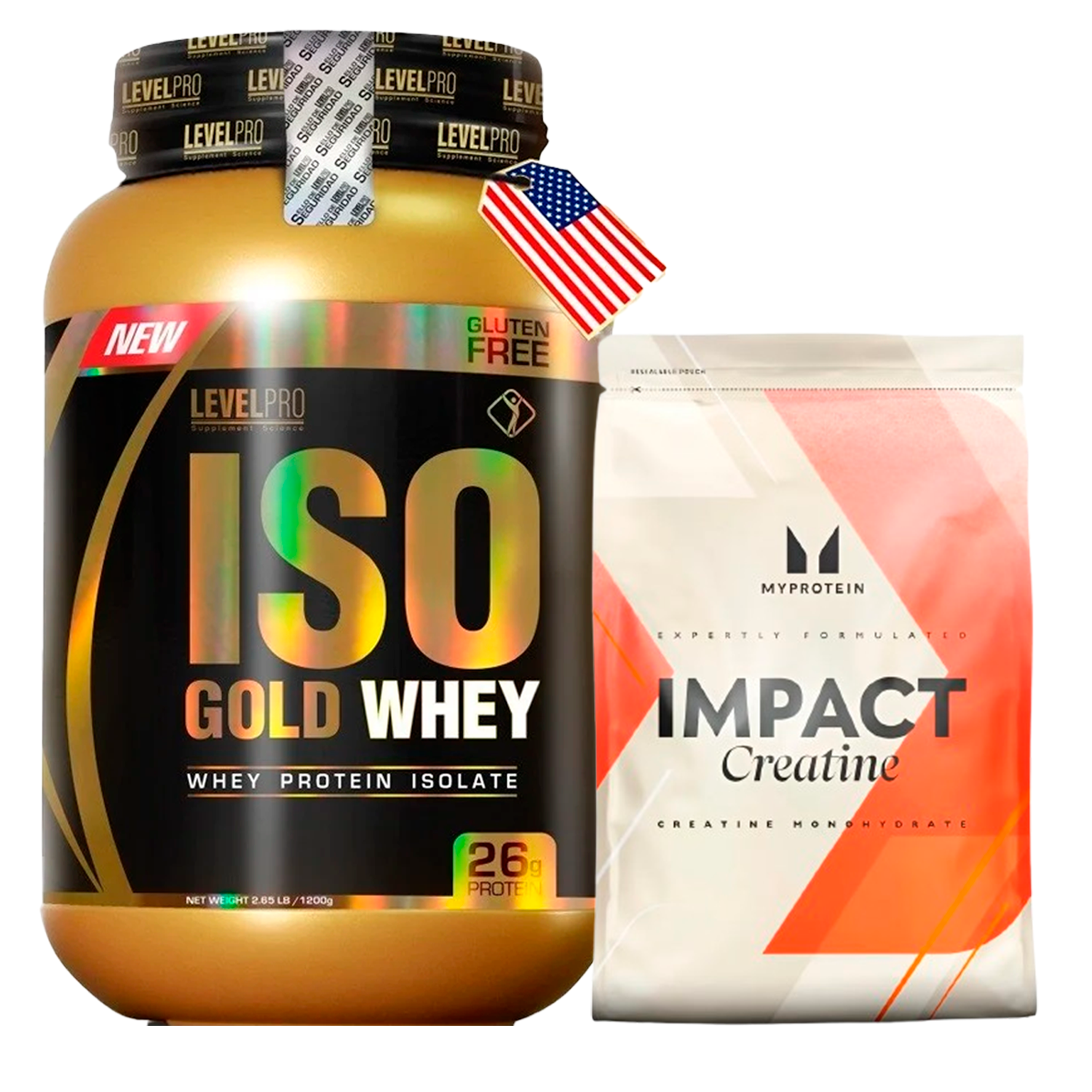 PACK Iso Gold Whey Level Pro + Creatina My Protein