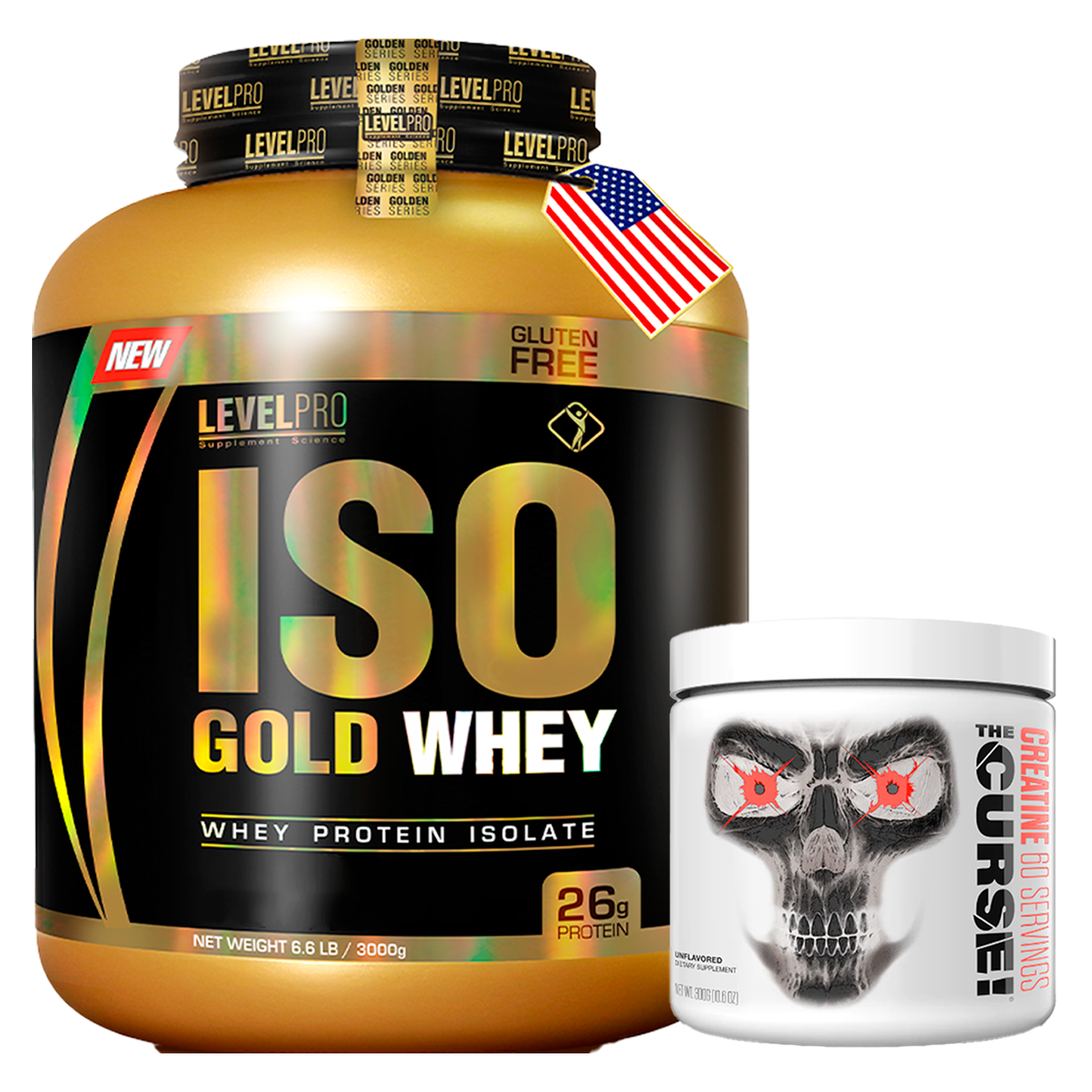 PACK Iso Gold Whey Level Pro + Creatina JNX Sport