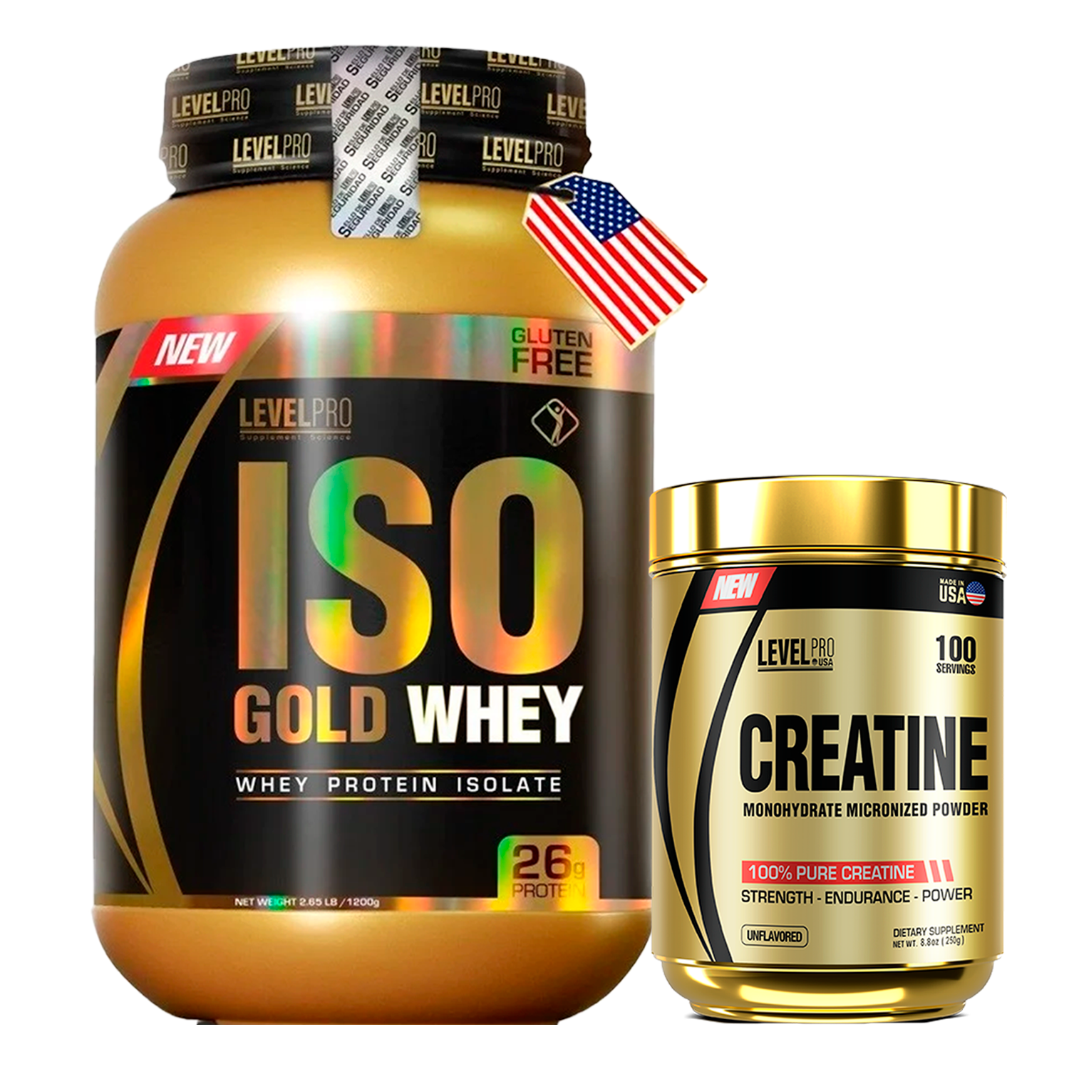 PACK Iso Gold Whey Level Pro + Creatina Level Pro
