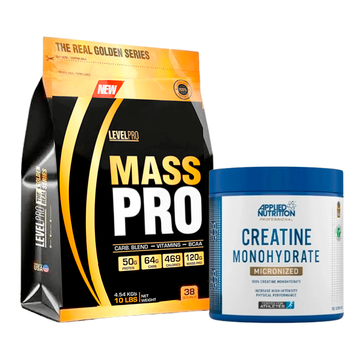 PACK Mass Pro Level Pro + Creatina Applied Nutrition