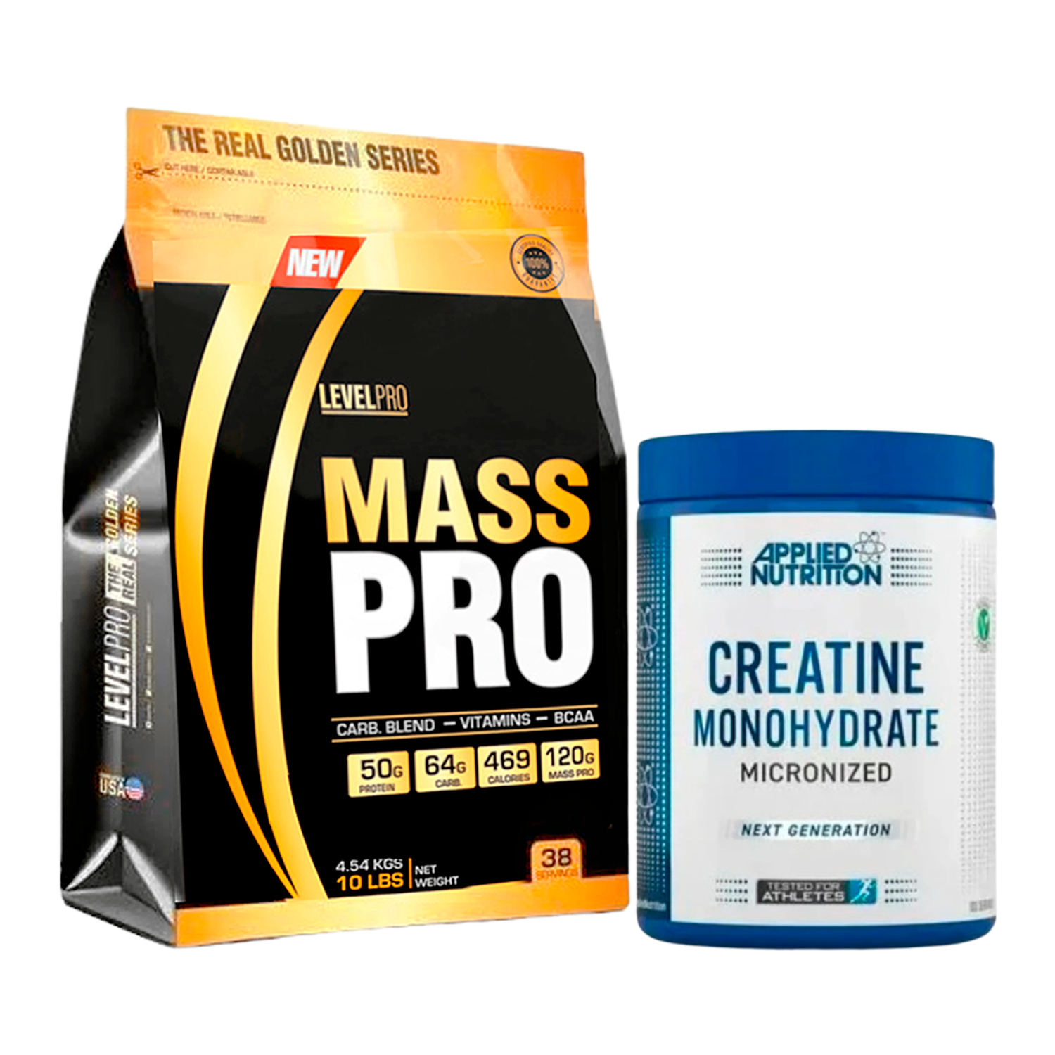 PACK Mass Pro Level Pro + Creatina Applied Nutrition