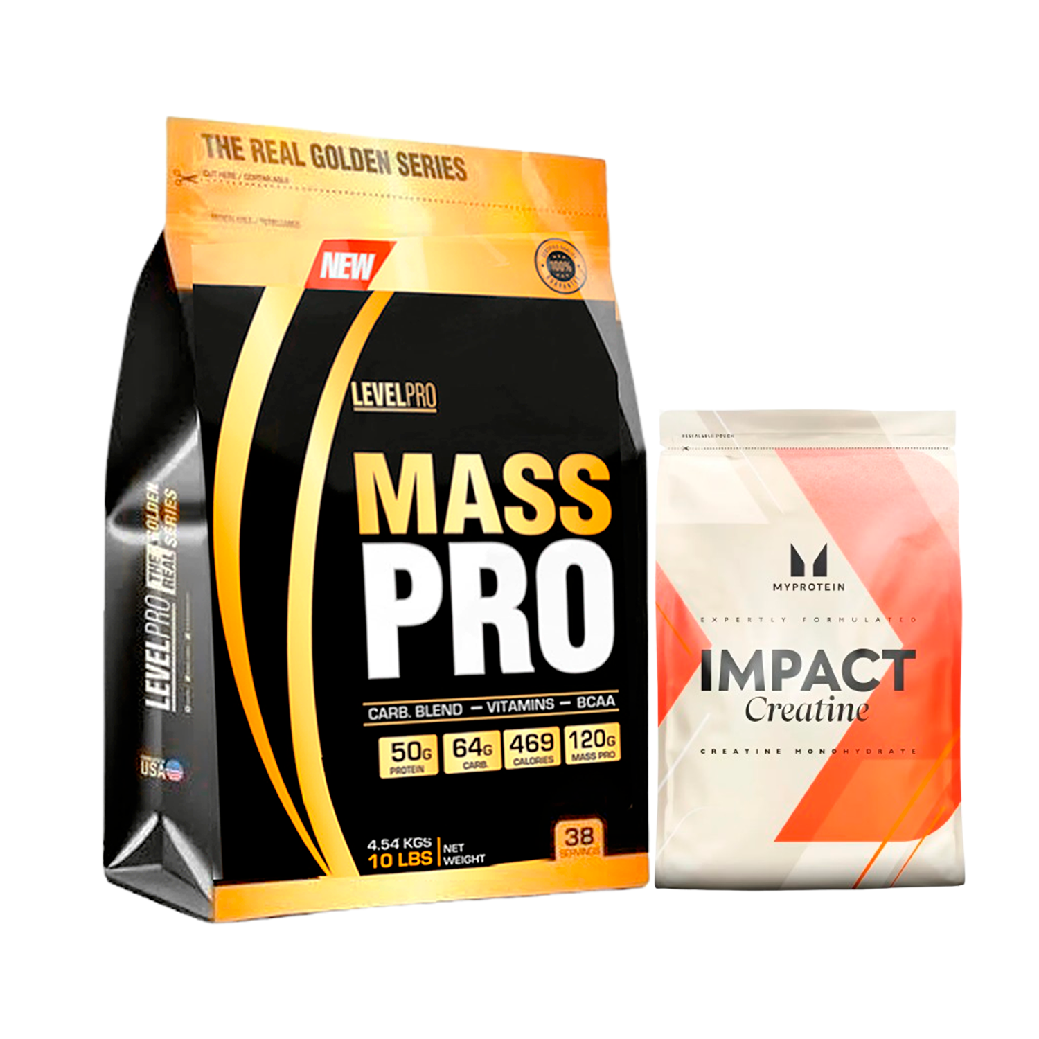 PACK Mass Pro Level Pro + Creatina My Protein
