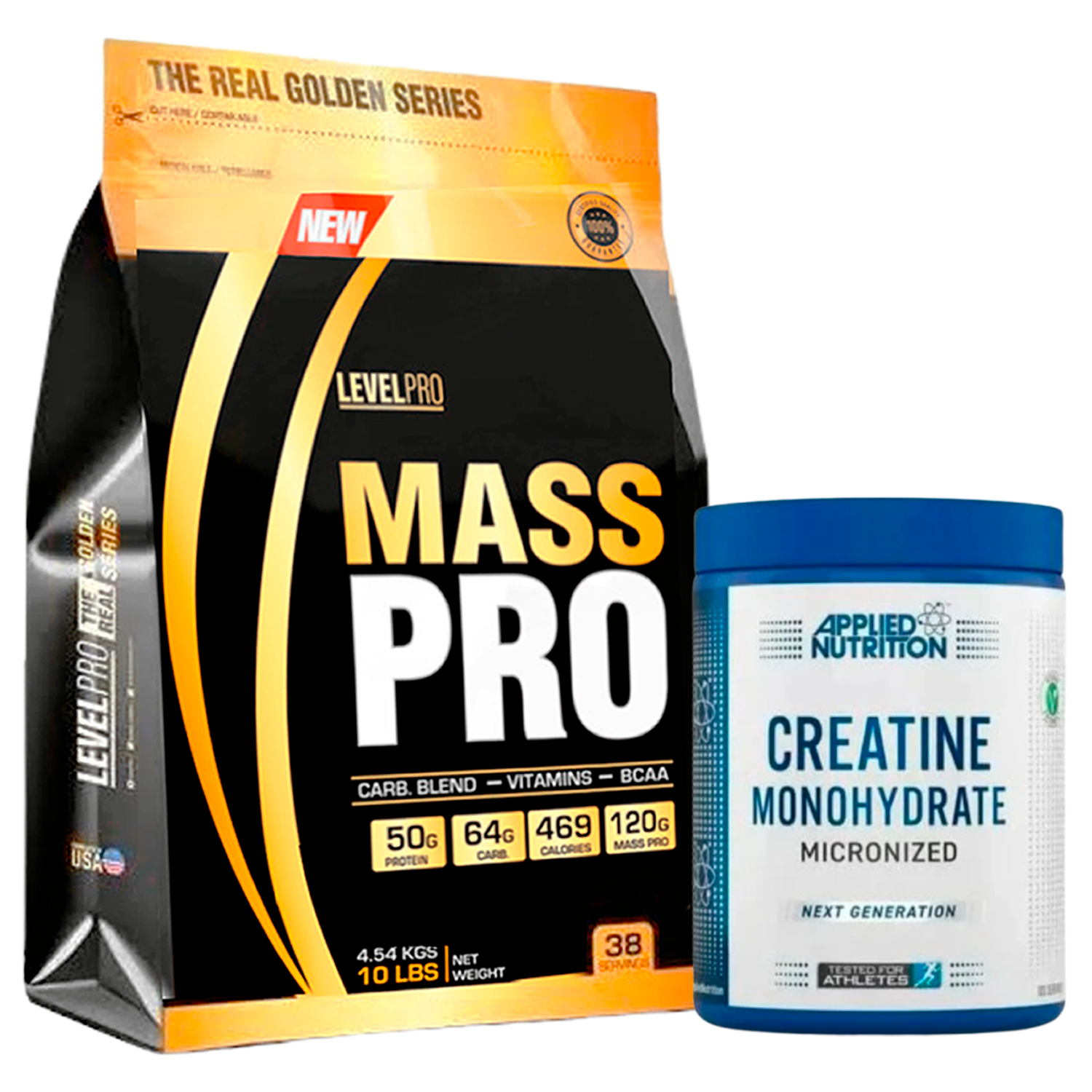 PACK Mass Pro Level Pro + Creatina Applied Nutrition