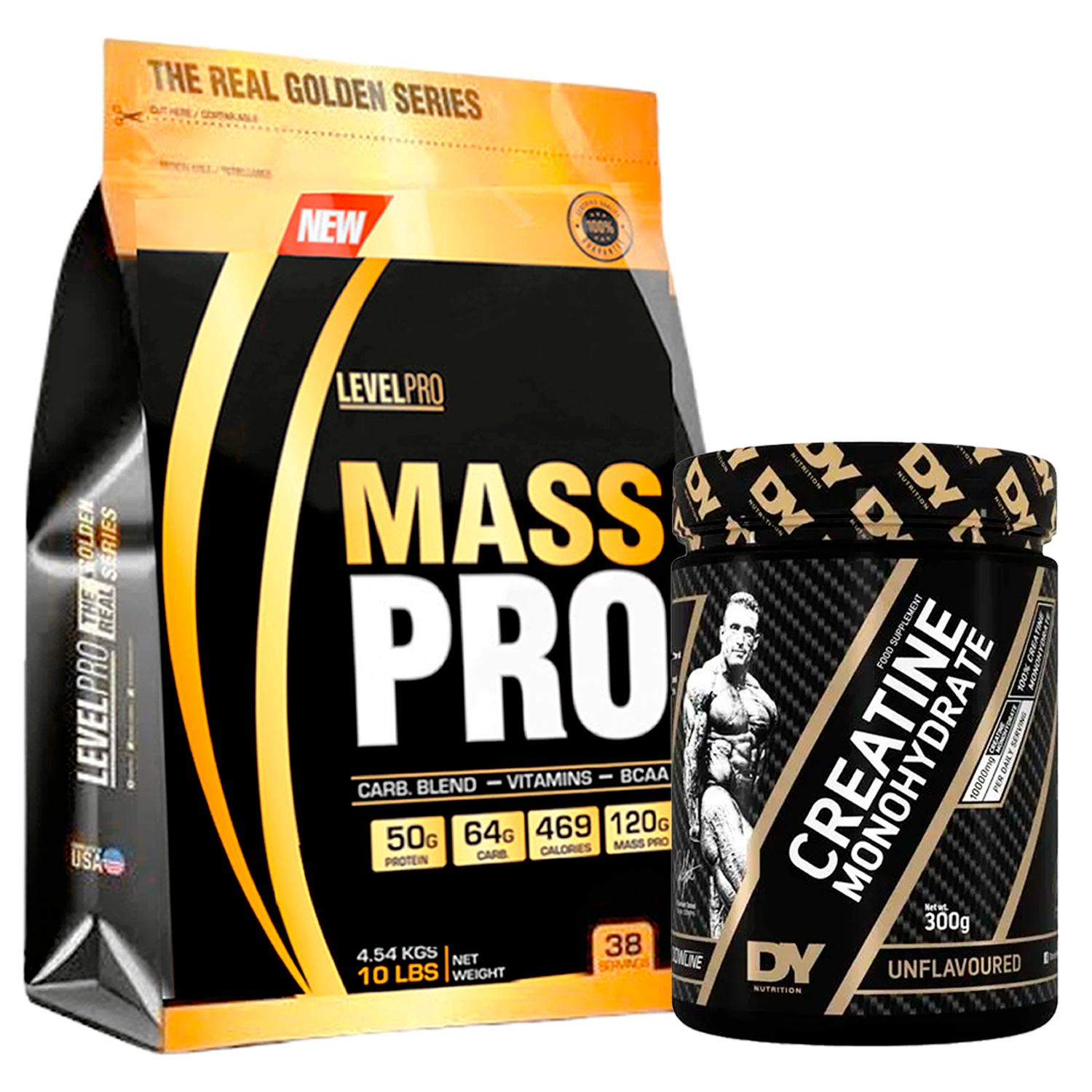PACK Mass Pro Level Pro + Creatina Dorian Yates