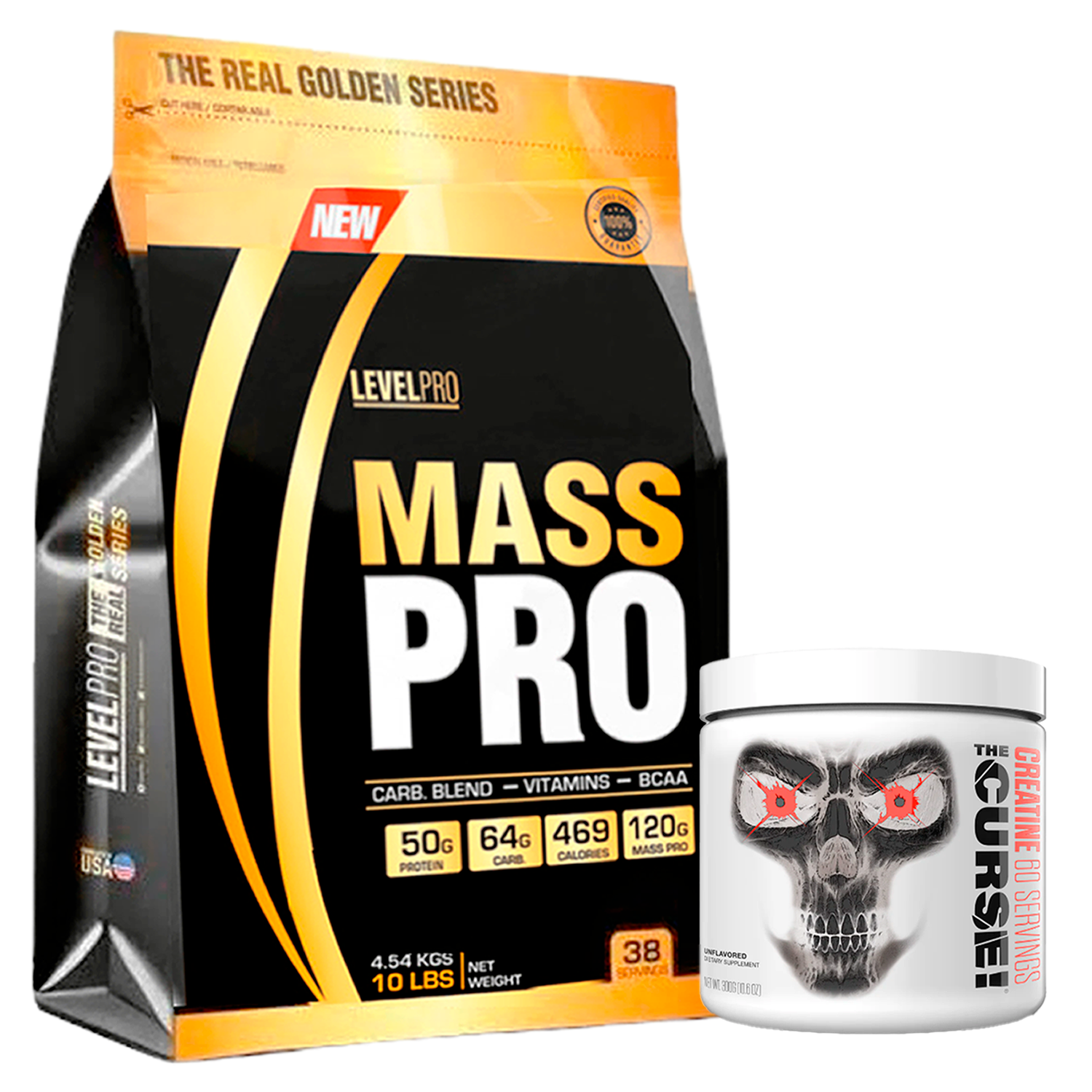 PACK Mass Pro Level Pro + Creatina JNX Sport