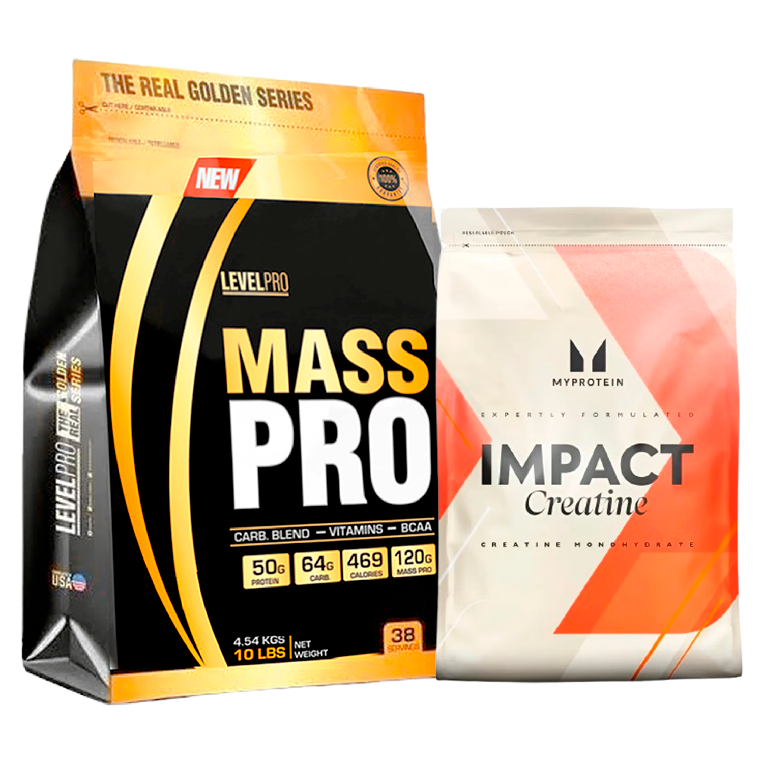 PACK Mass Pro Level Pro + Creatina My Protein