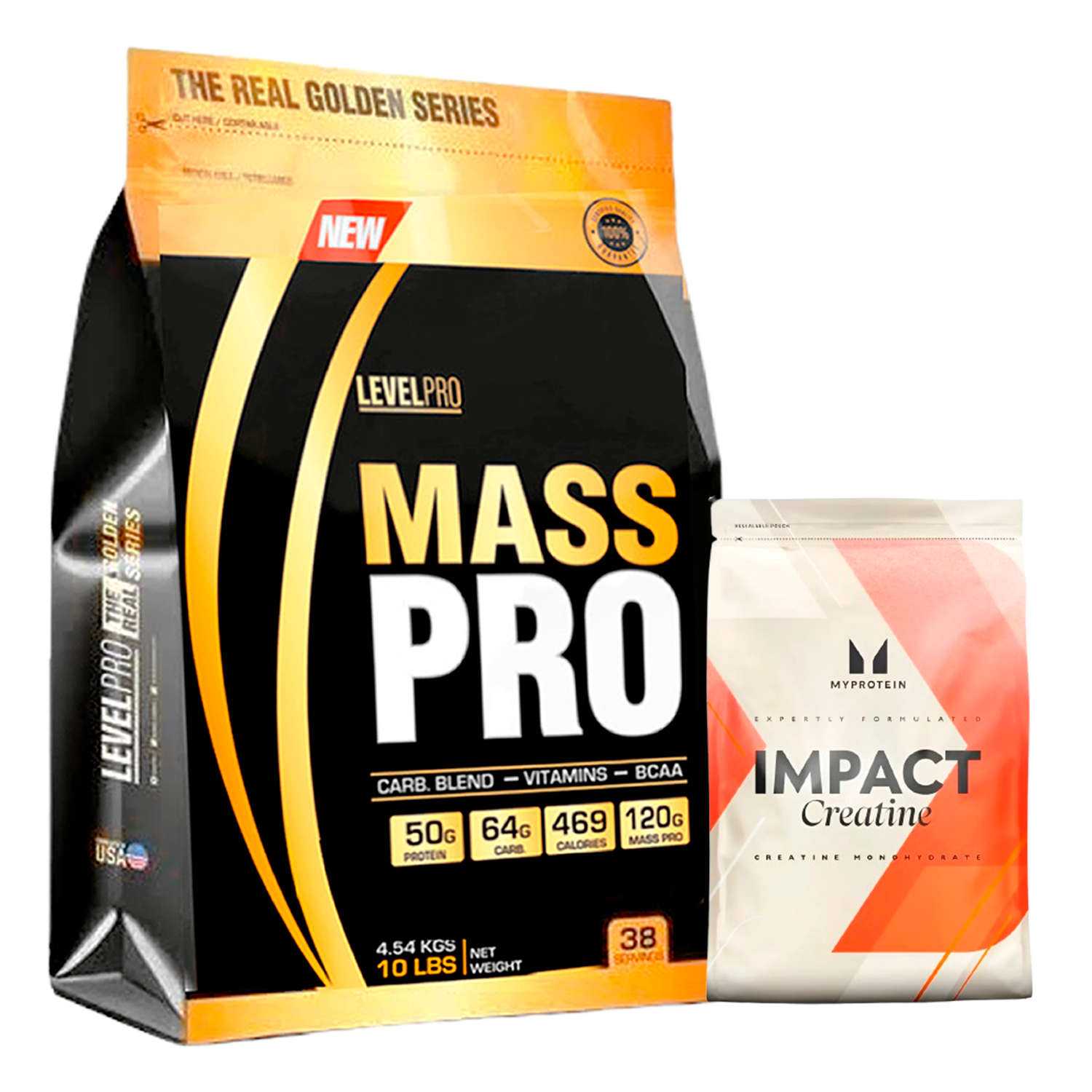 PACK Mass Pro Level Pro + Creatina My Protein