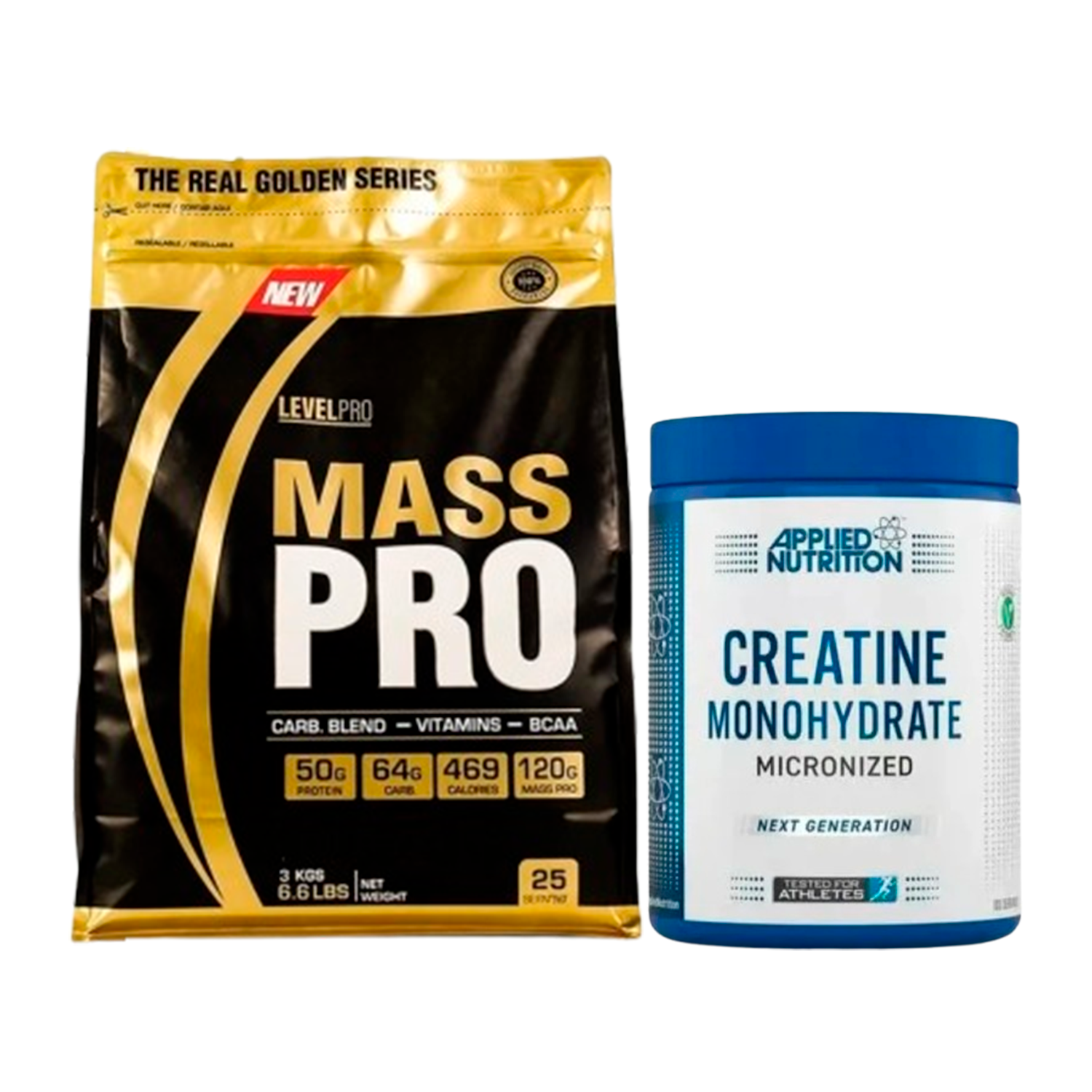 PACK Mass Pro Level Pro + Creatina Applied Nutrition