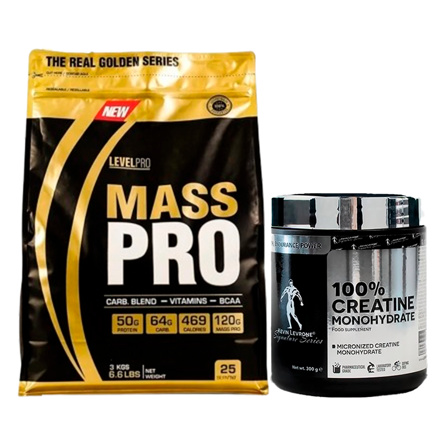 PACK Mass Pro Level Pro + Creatina Kevin Levrone