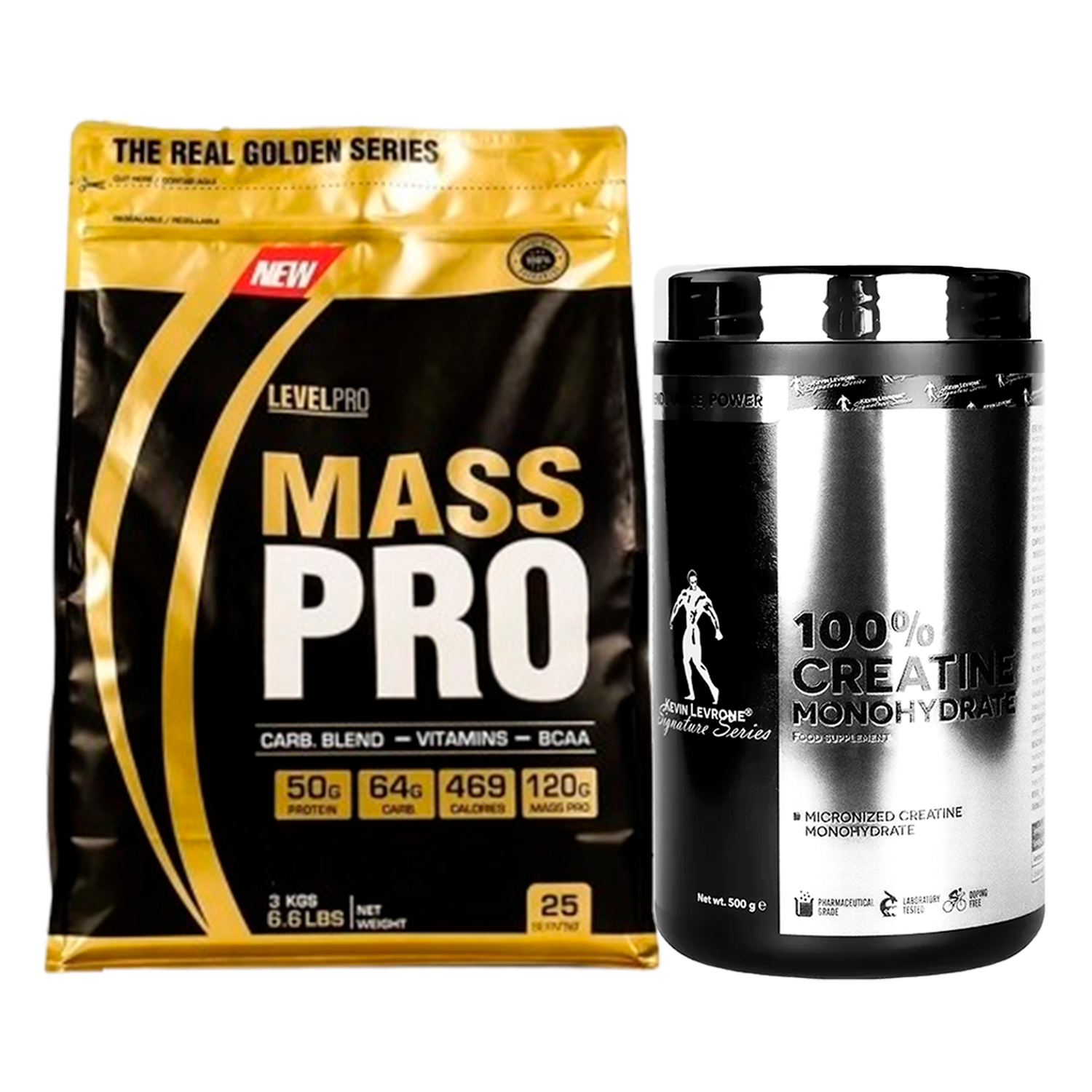 PACK Mass Pro Level Pro + Creatina Kevin Levrone