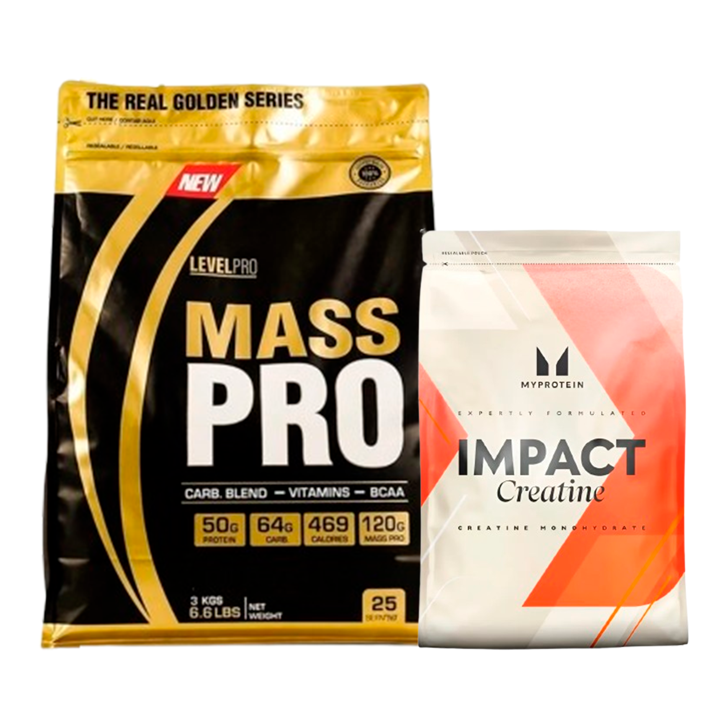 PACK Mass Pro Level Pro + Creatina My Protein