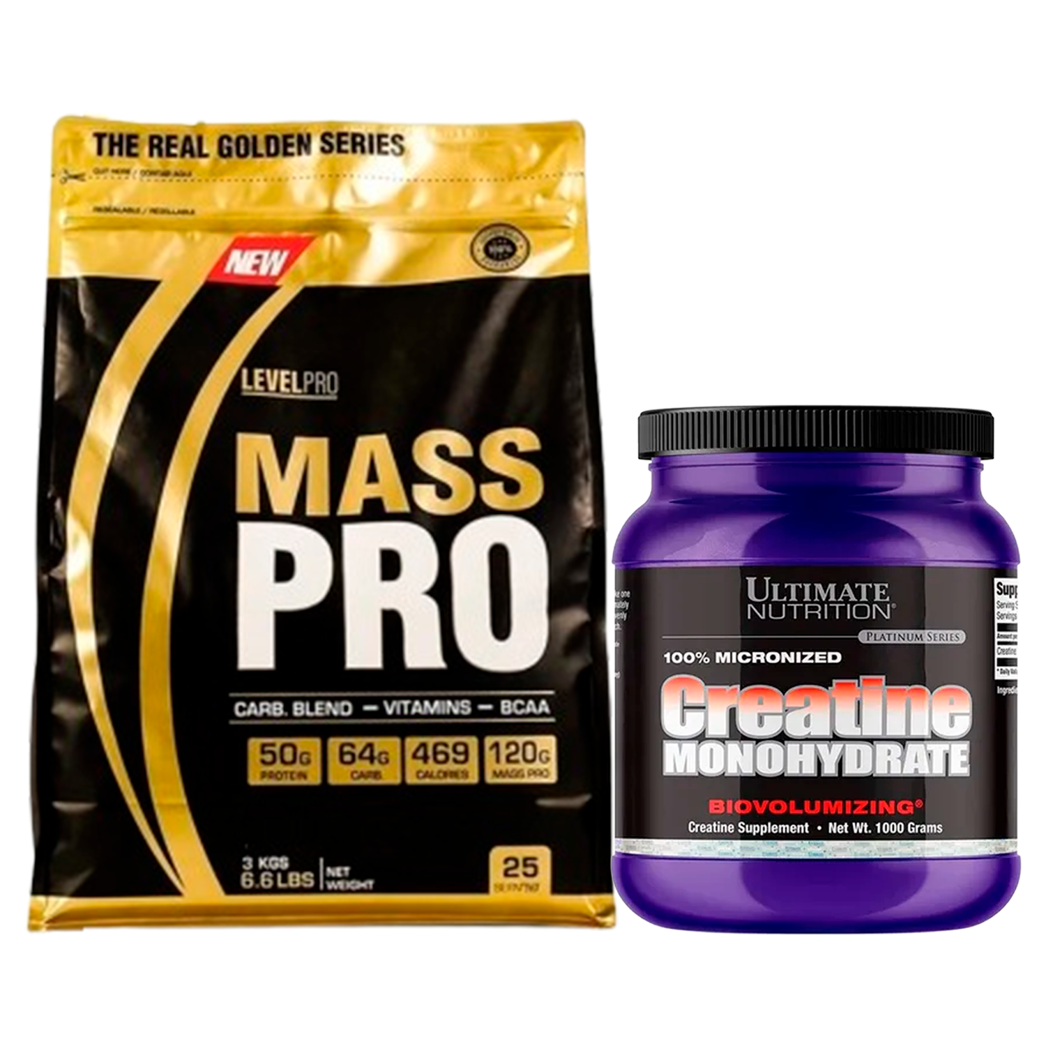 PACK Mass Pro Level Pro + Creatina Ultimate Nutrition