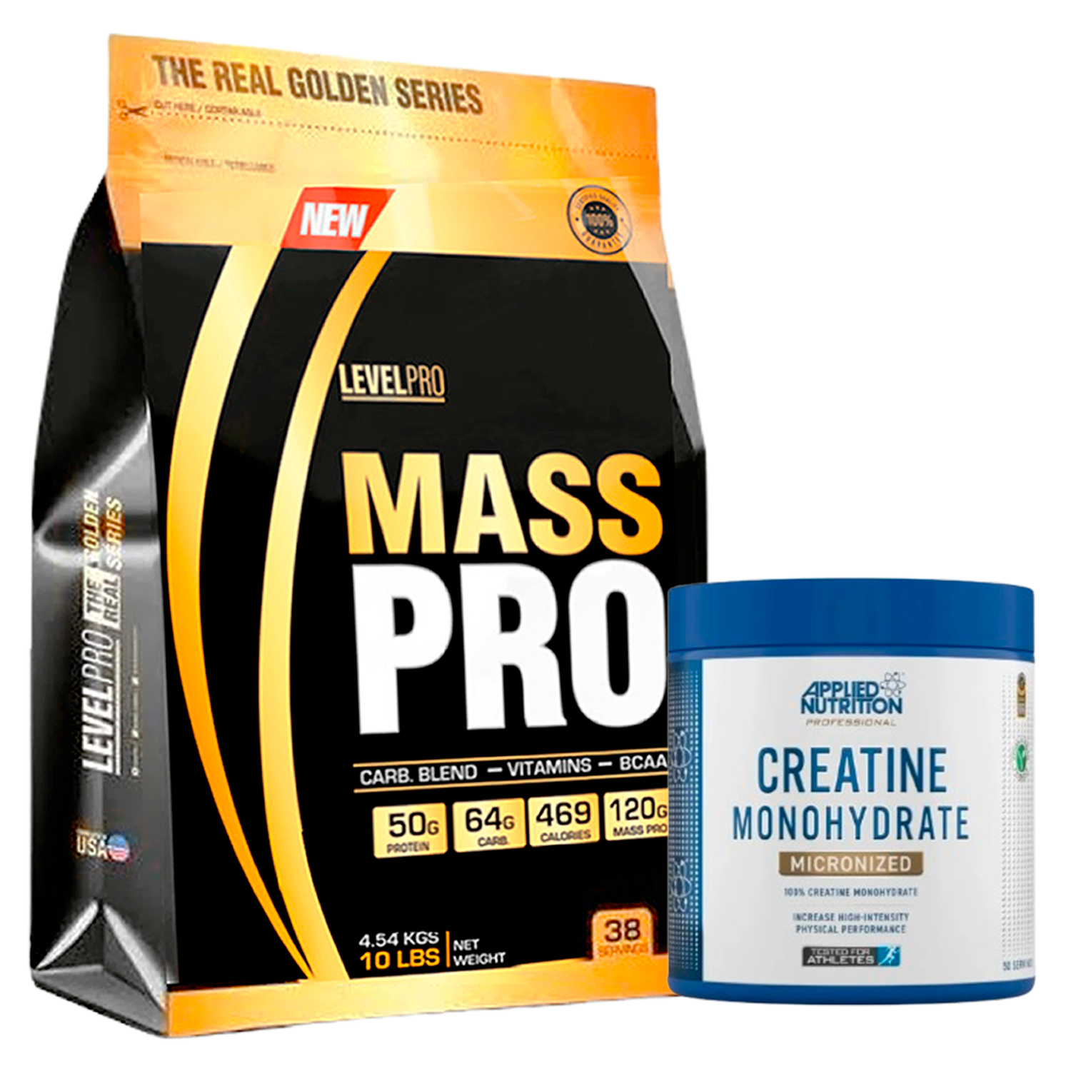 PACK Mass Pro Level Pro + Creatina Applied Nutrition