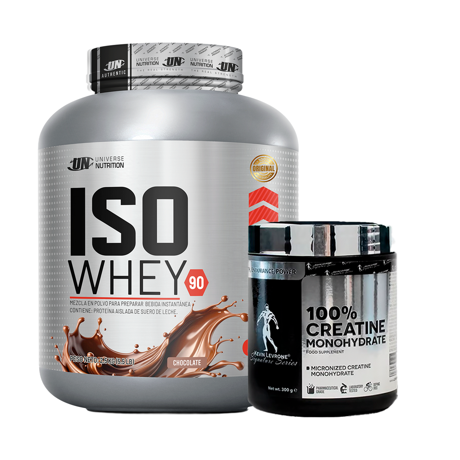 PACK Proteína Iso Whey UN + Creatina Kevin Levrone