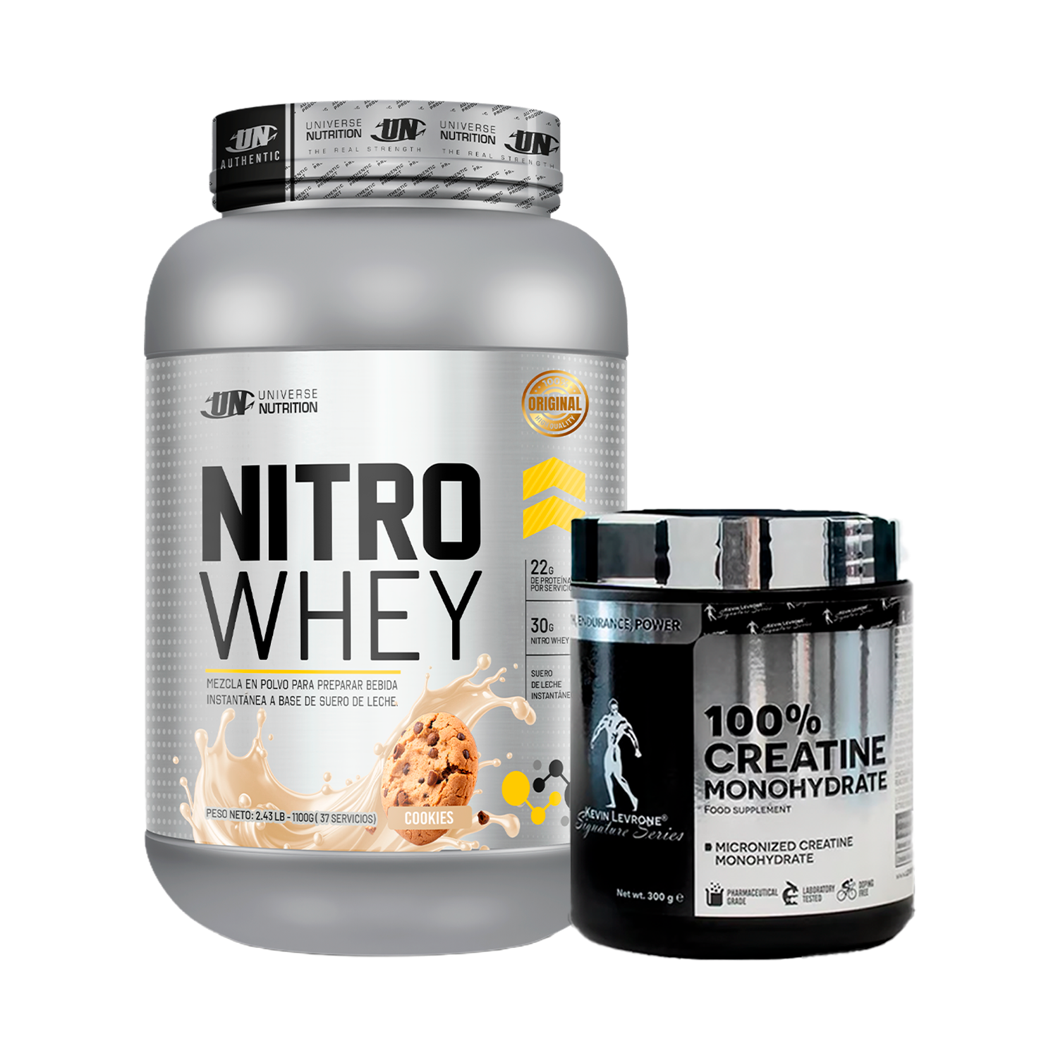 PACK Proteína Nitro Whey UN + Creatina Kevin Levrone