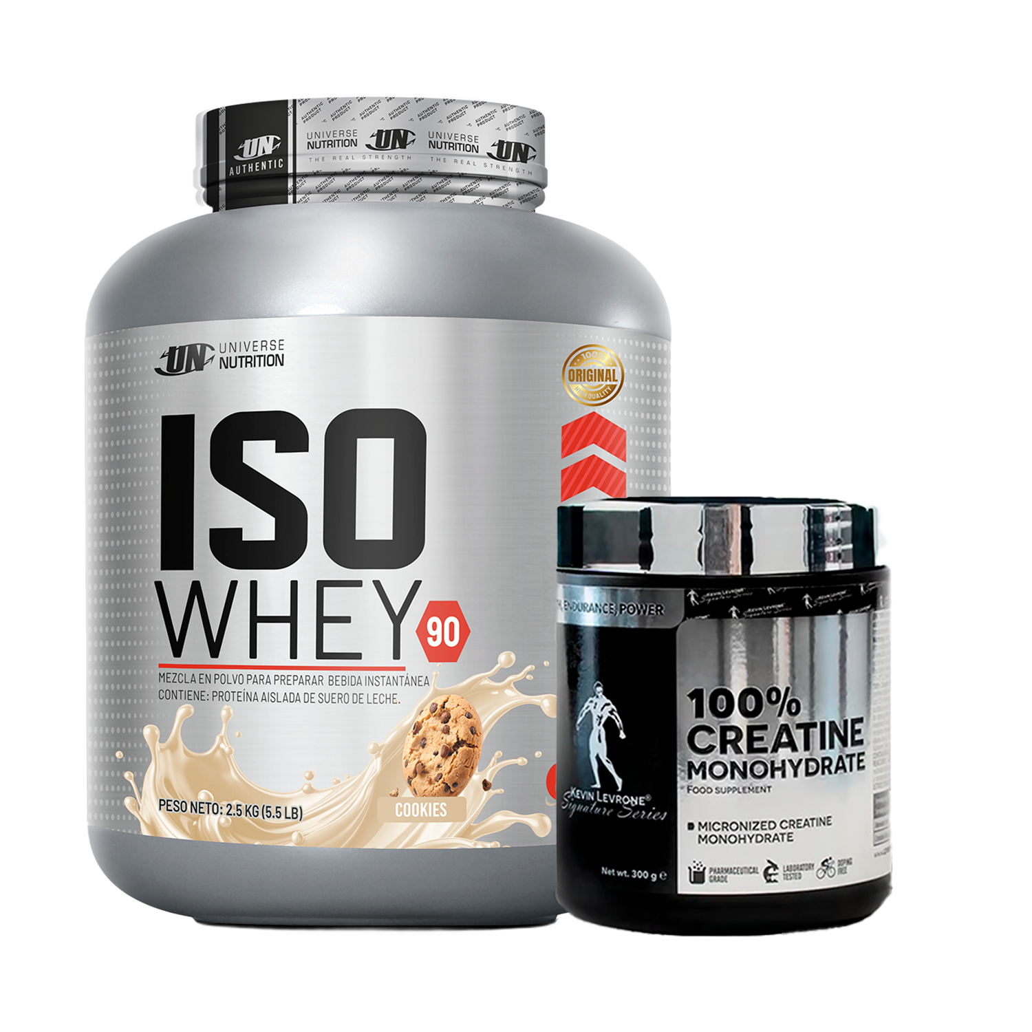 PACK Proteína Iso Whey UN + Creatina Kevin Levrone