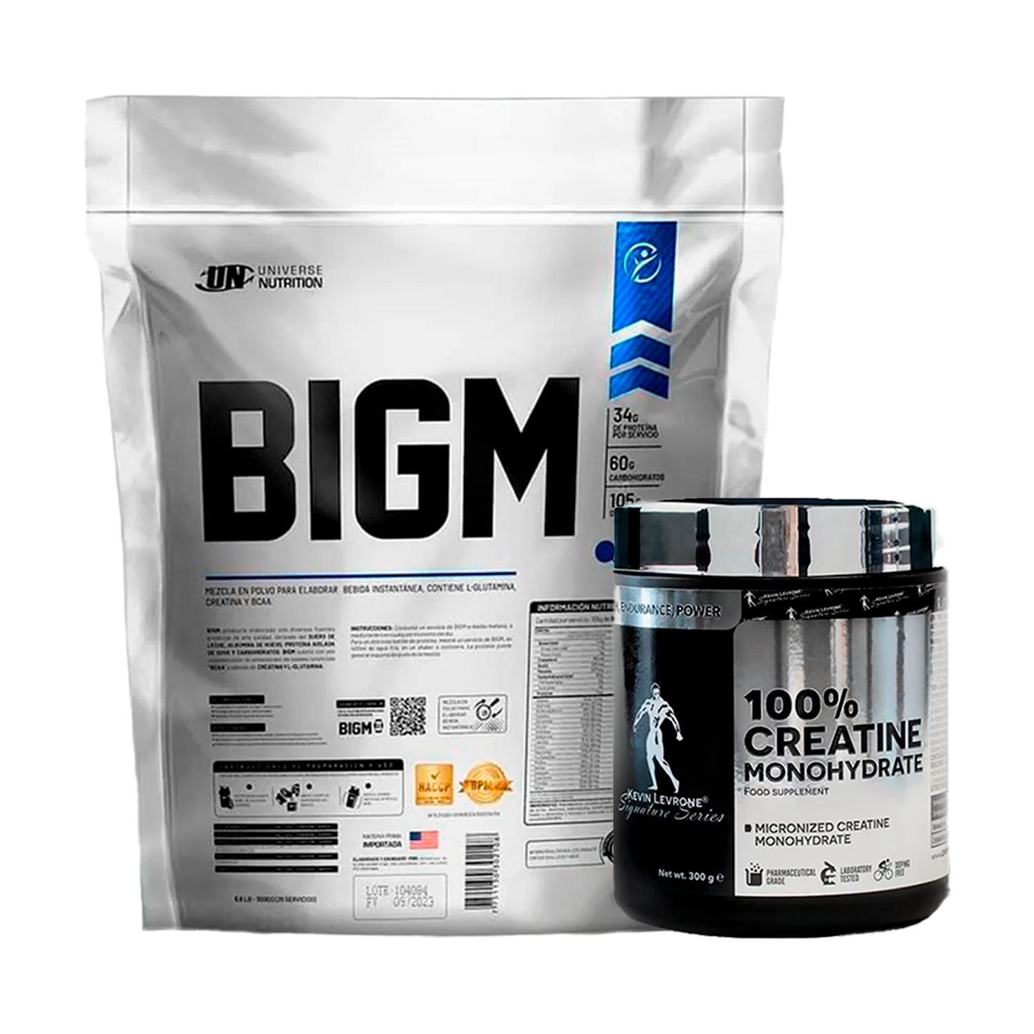 PACK Proteína BIGM UN + Creatina Kevin Levrone