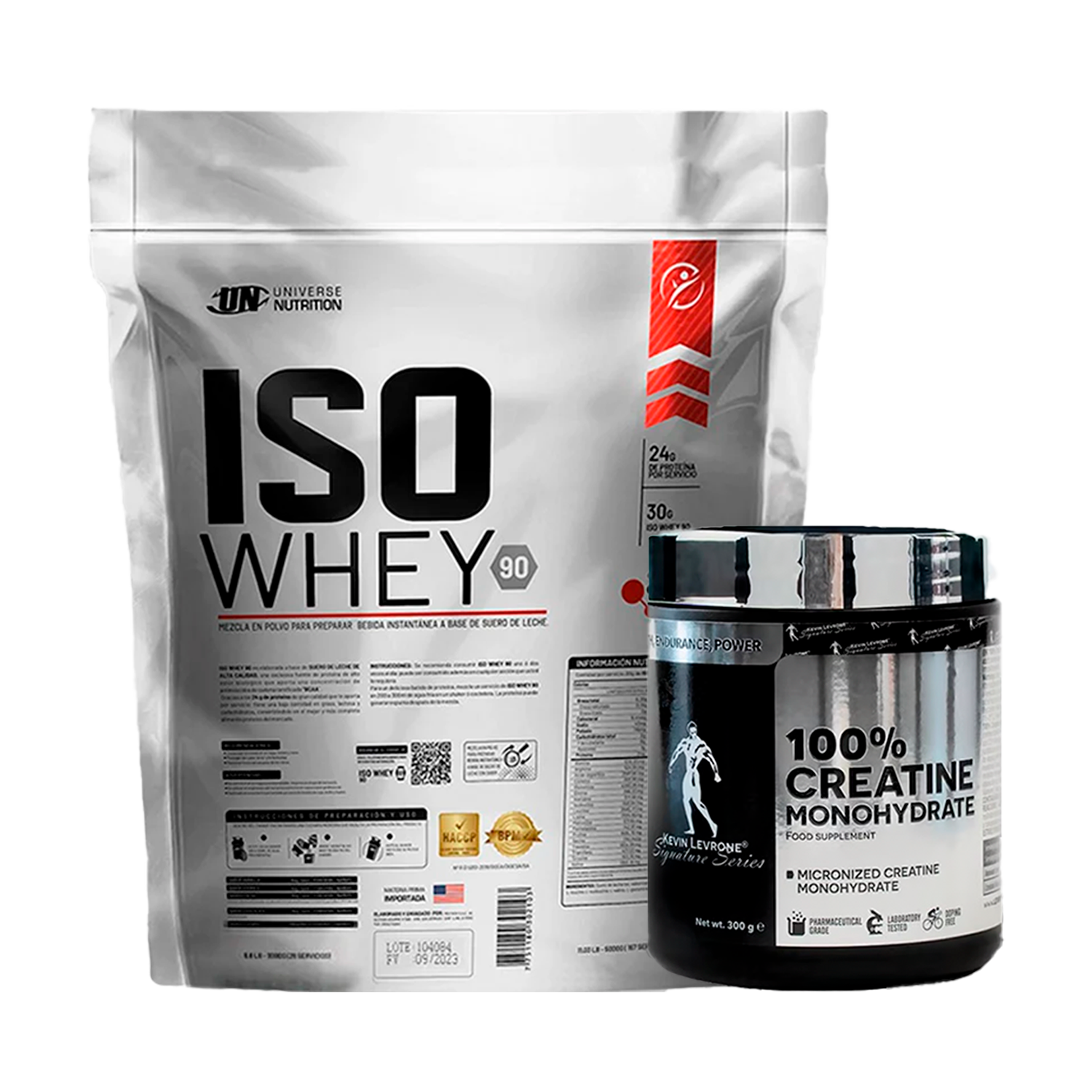 PACK Proteína Iso Whey UN + Creatina Kevin Levrone