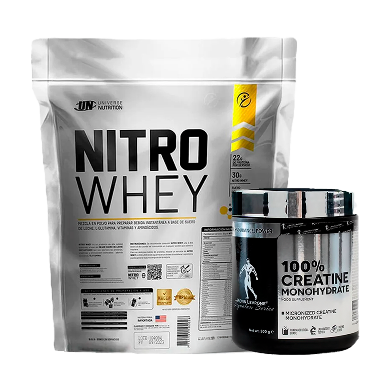 PACK Proteína Nitro Whey UN + Creatina Kevin Levrone
