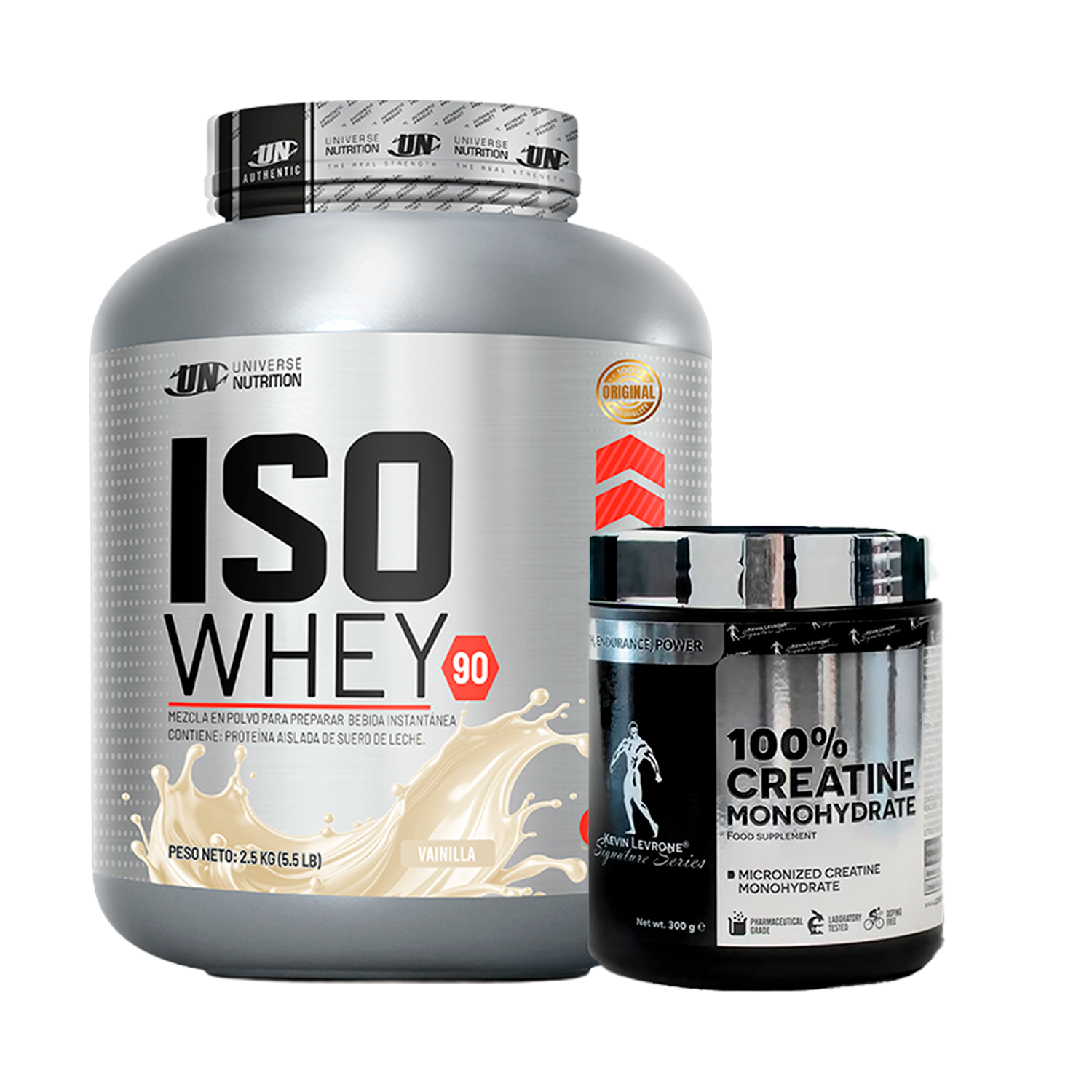 PACK Proteína Iso Whey UN + Creatina Kevin Levrone