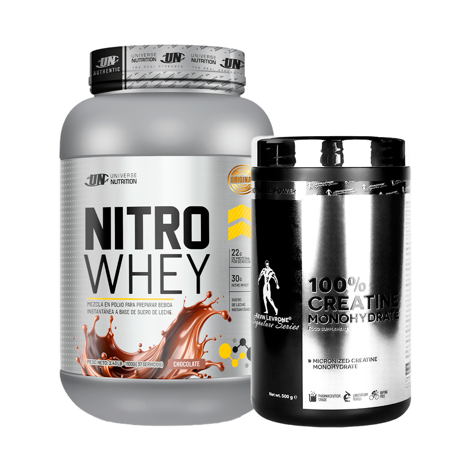 PACK Proteína Nitro Whey UN + Creatina Kevin Levrone