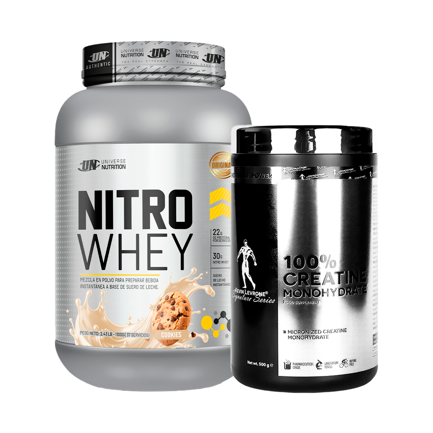 PACK Proteína Nitro Whey UN + Creatina Kevin Levrone