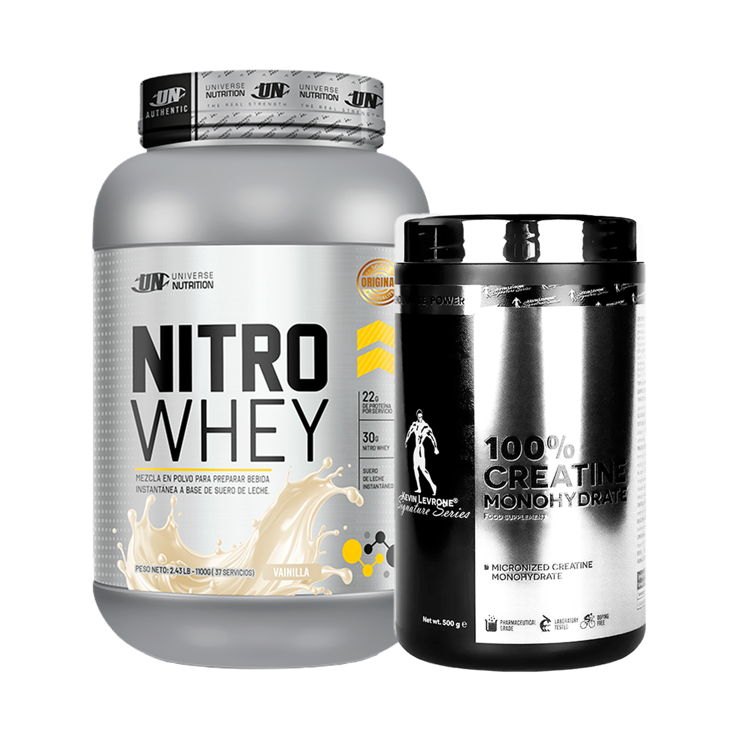 PACK Proteína Nitro Whey UN + Creatina Kevin Levrone