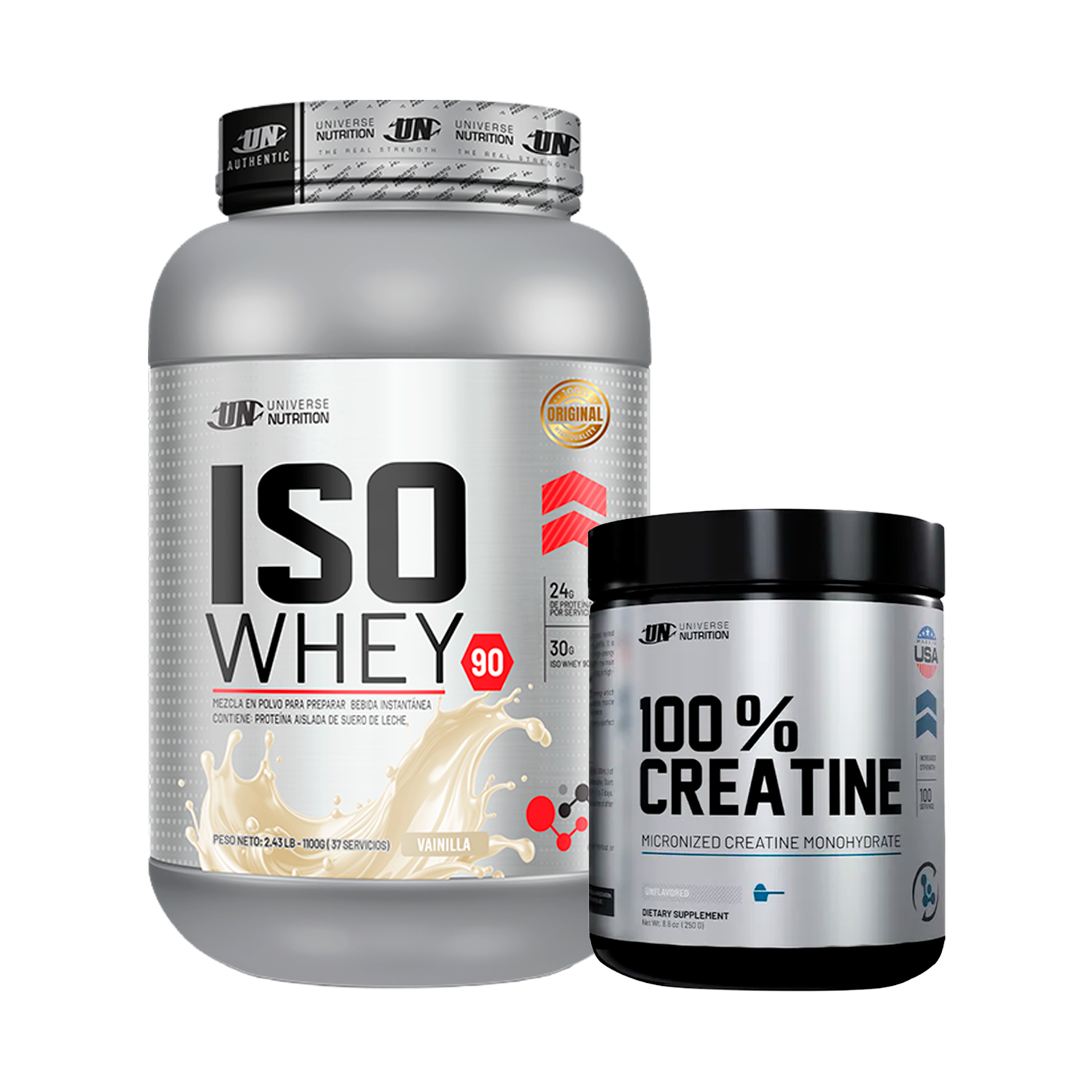 PACK Proteína Iso Whey UN + Creatina Universe
