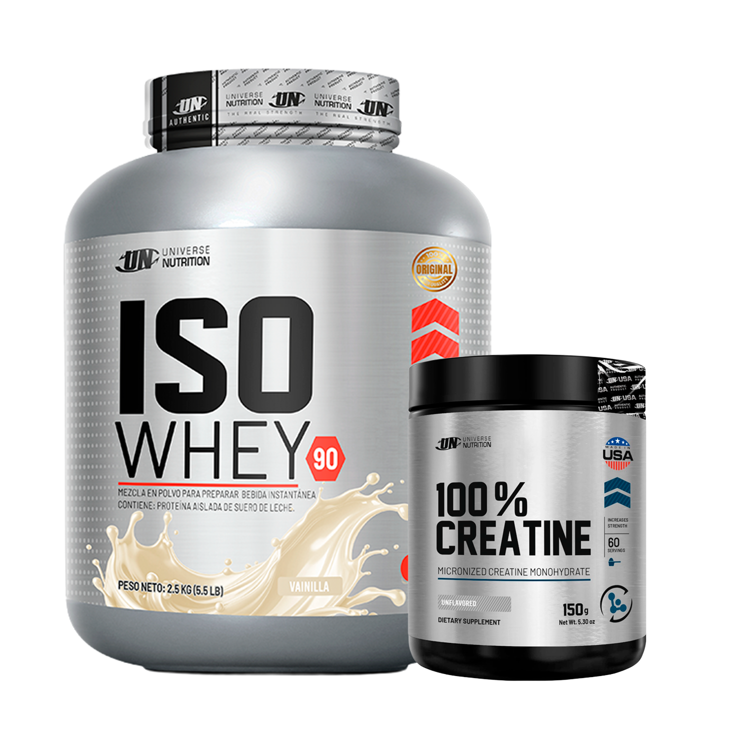 PACK Proteína Iso Whey UN + Creatina Universe