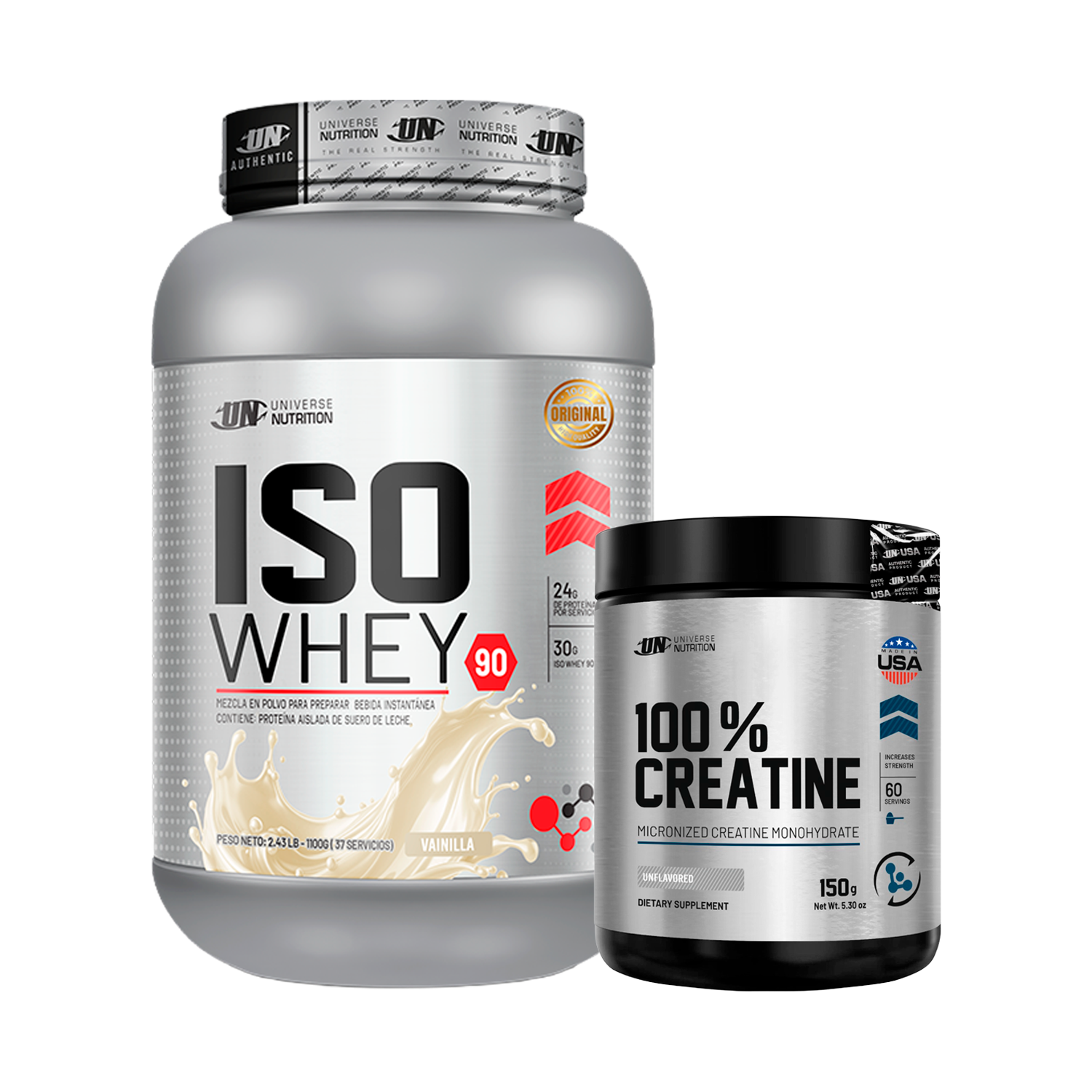 PACK Proteína Iso Whey UN + Creatina Universe