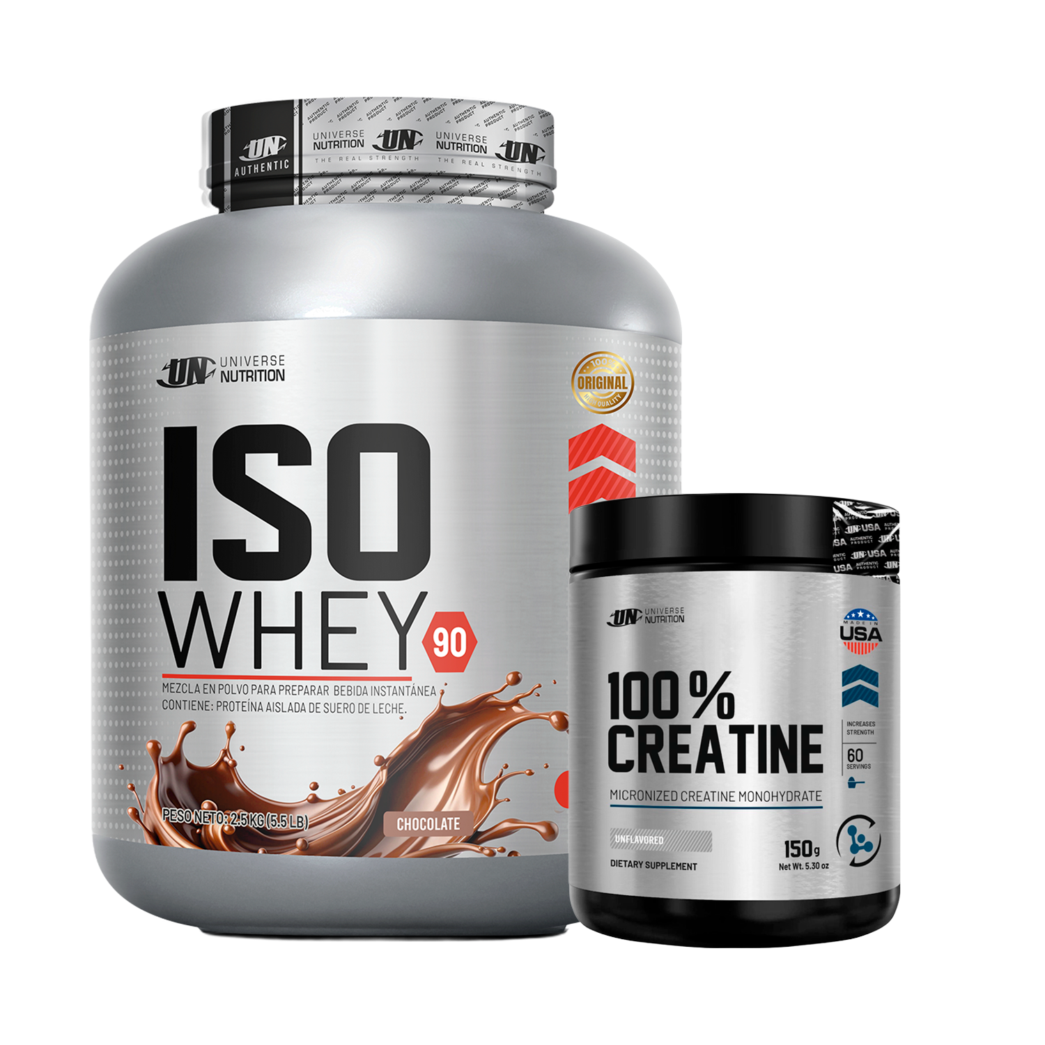 PACK Proteína Iso Whey UN + Creatina Universe
