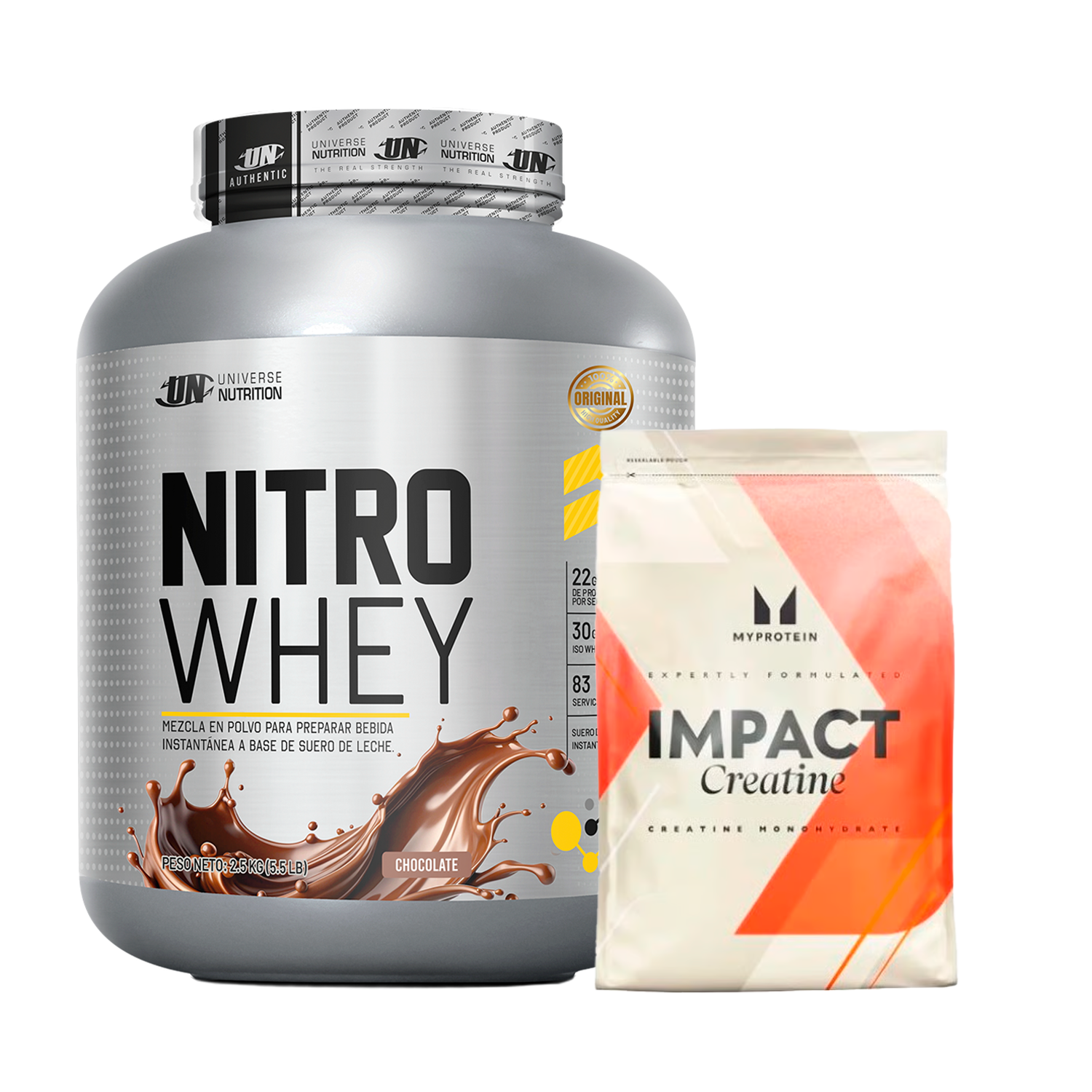 PACK Proteína Nitro Whey UN + Creatina My Protein