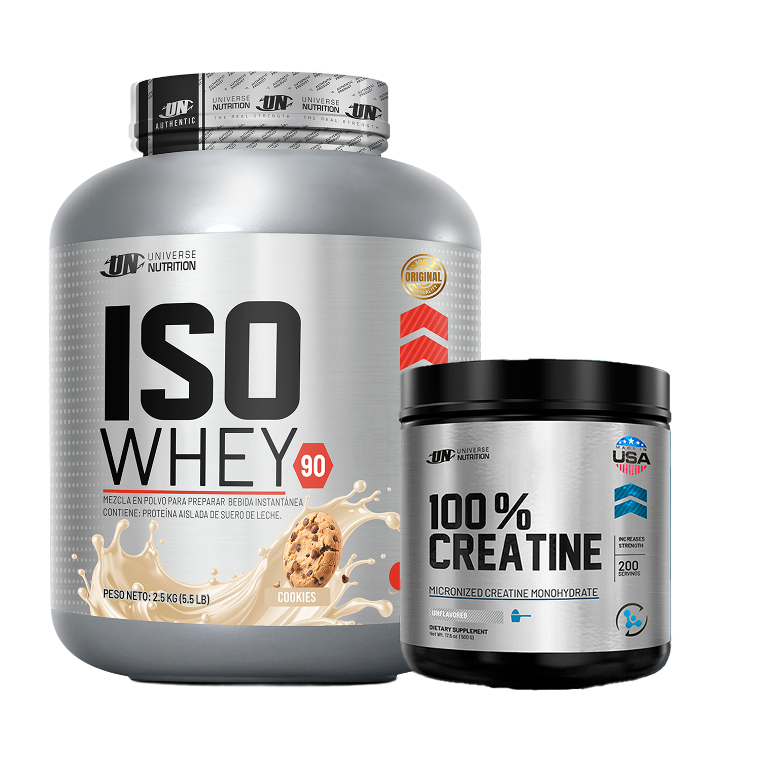 PACK Proteína Iso Whey UN + Creatina Universe