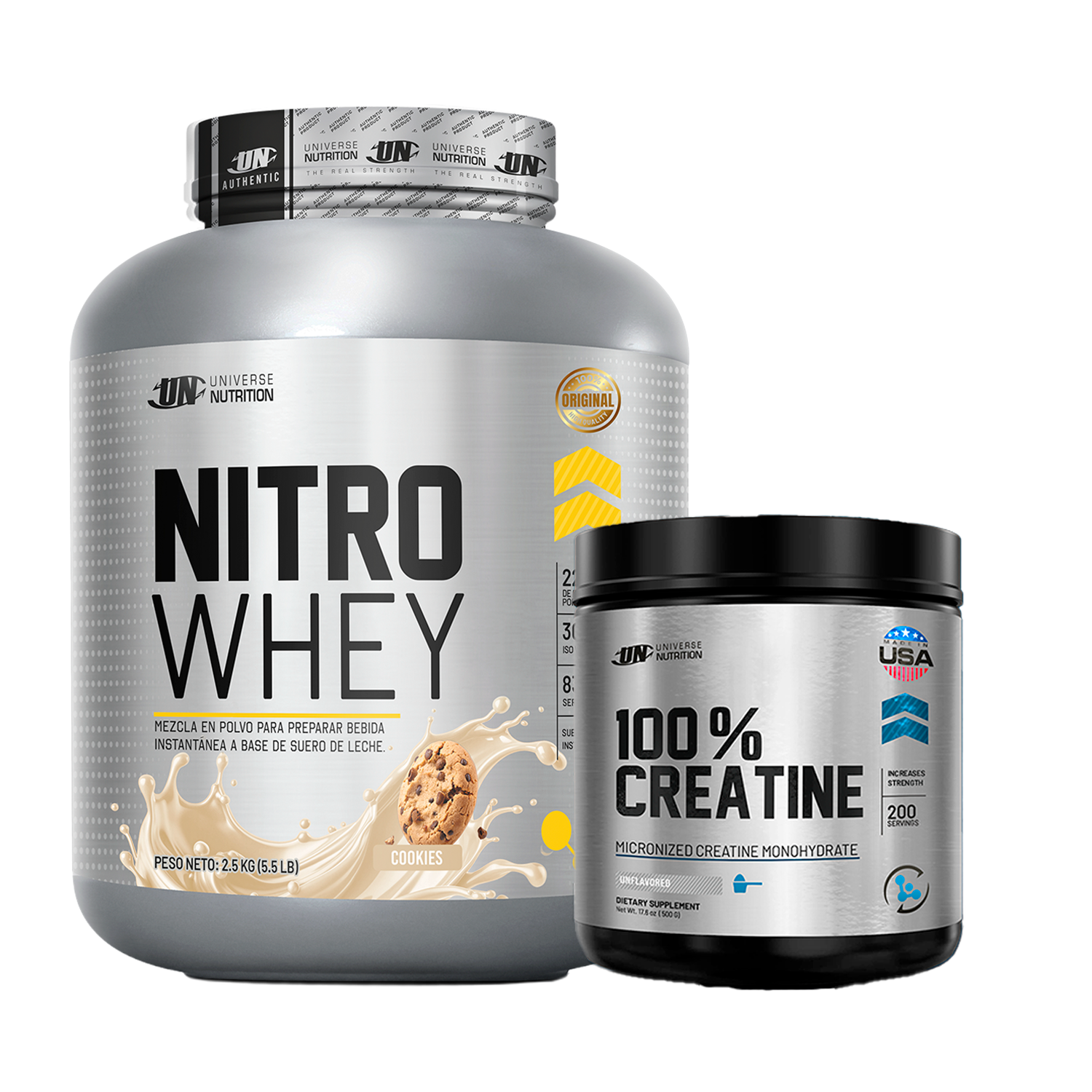 PACK Proteína Nitro Whey UN + Creatina Universe