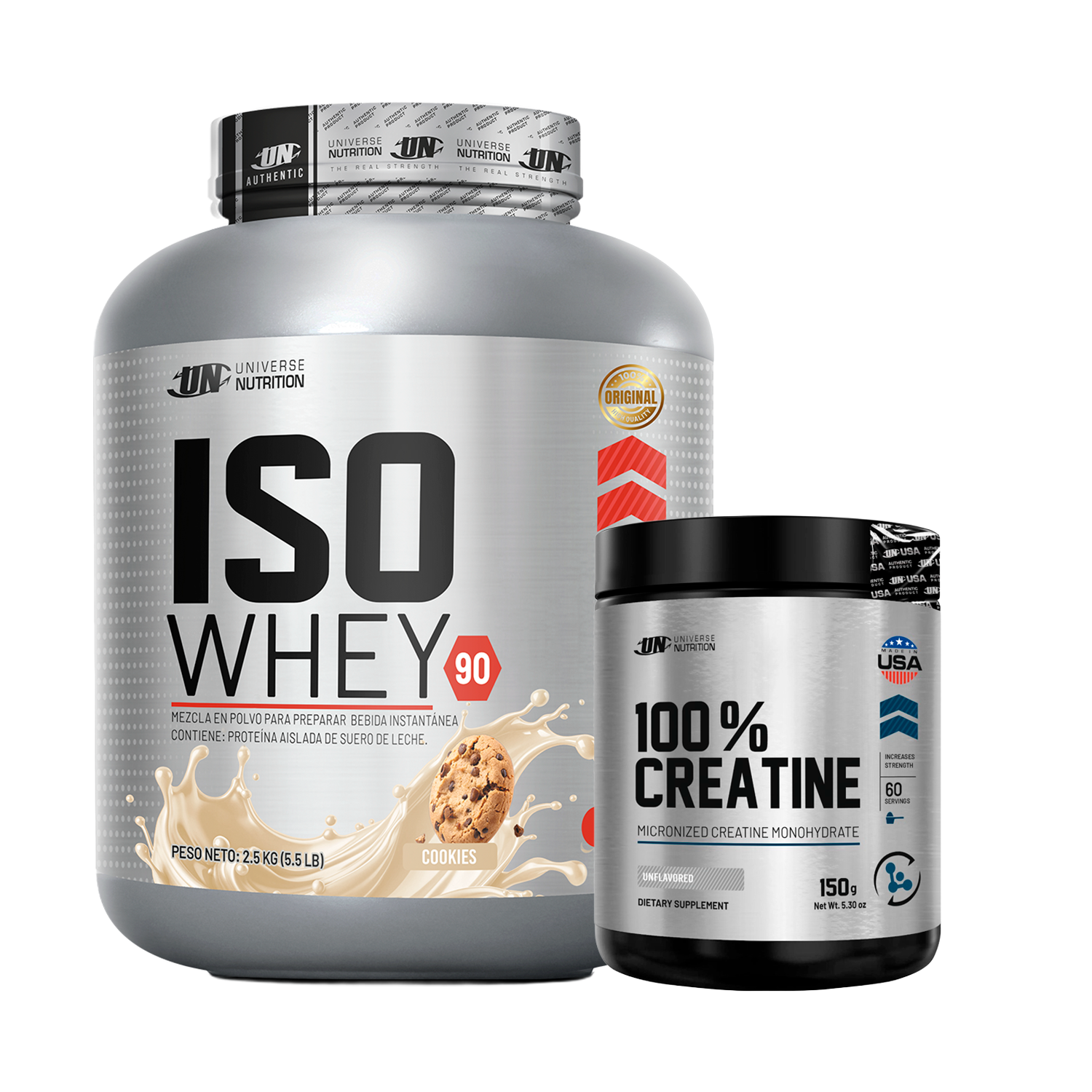 PACK Proteína Iso Whey UN + Creatina Universe