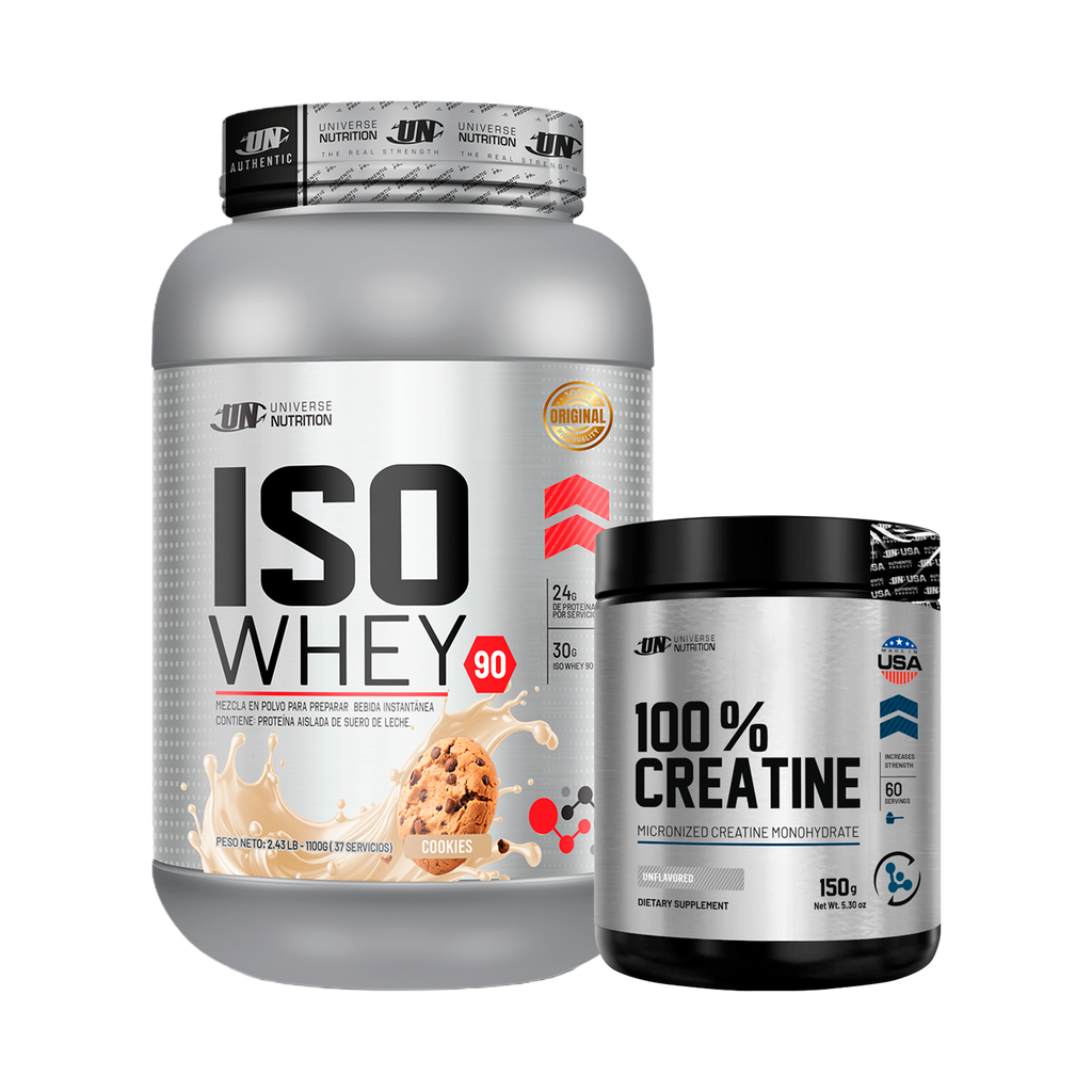 PACK Proteína Iso Whey UN + Creatina Universe