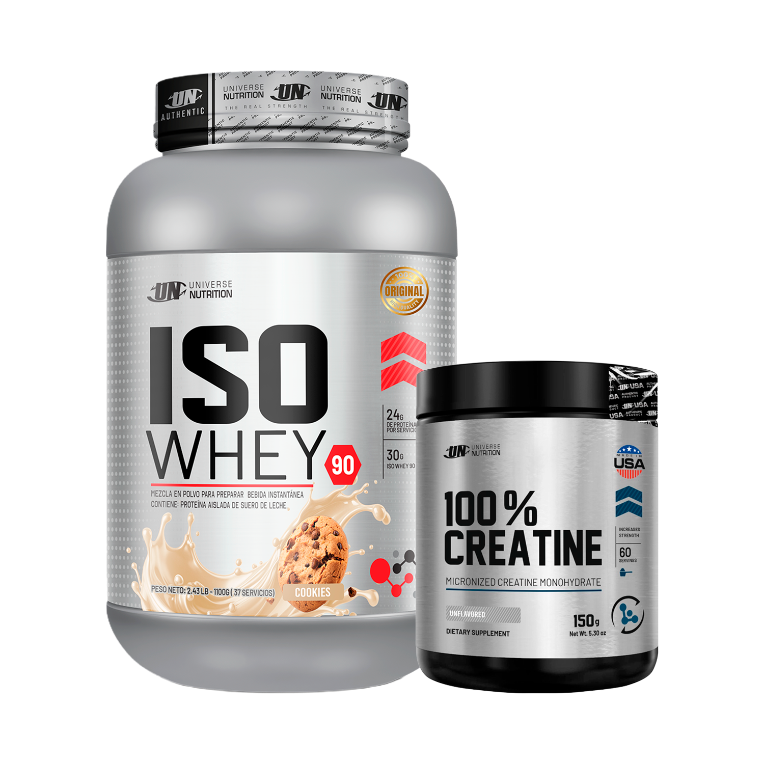 PACK Proteína Iso Whey UN + Creatina Universe