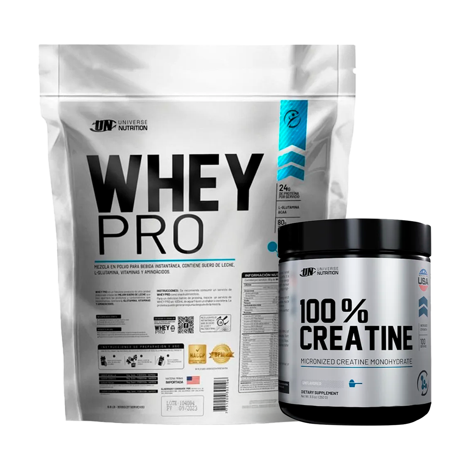 PACK Proteína Whey Pro UN + Creatina Universe