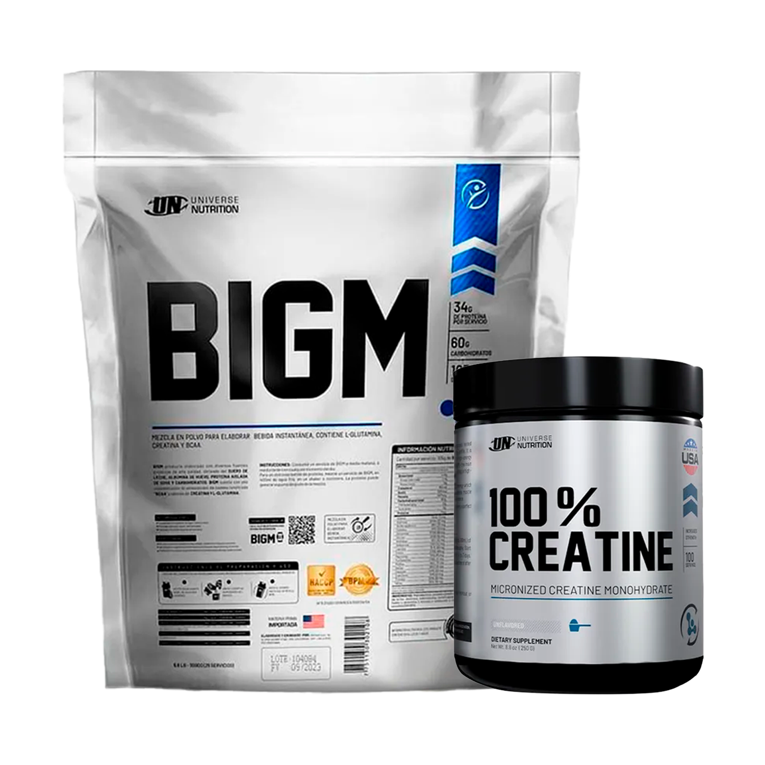 PACK Ganador de Masa BIGM UN + Creatina Universe
