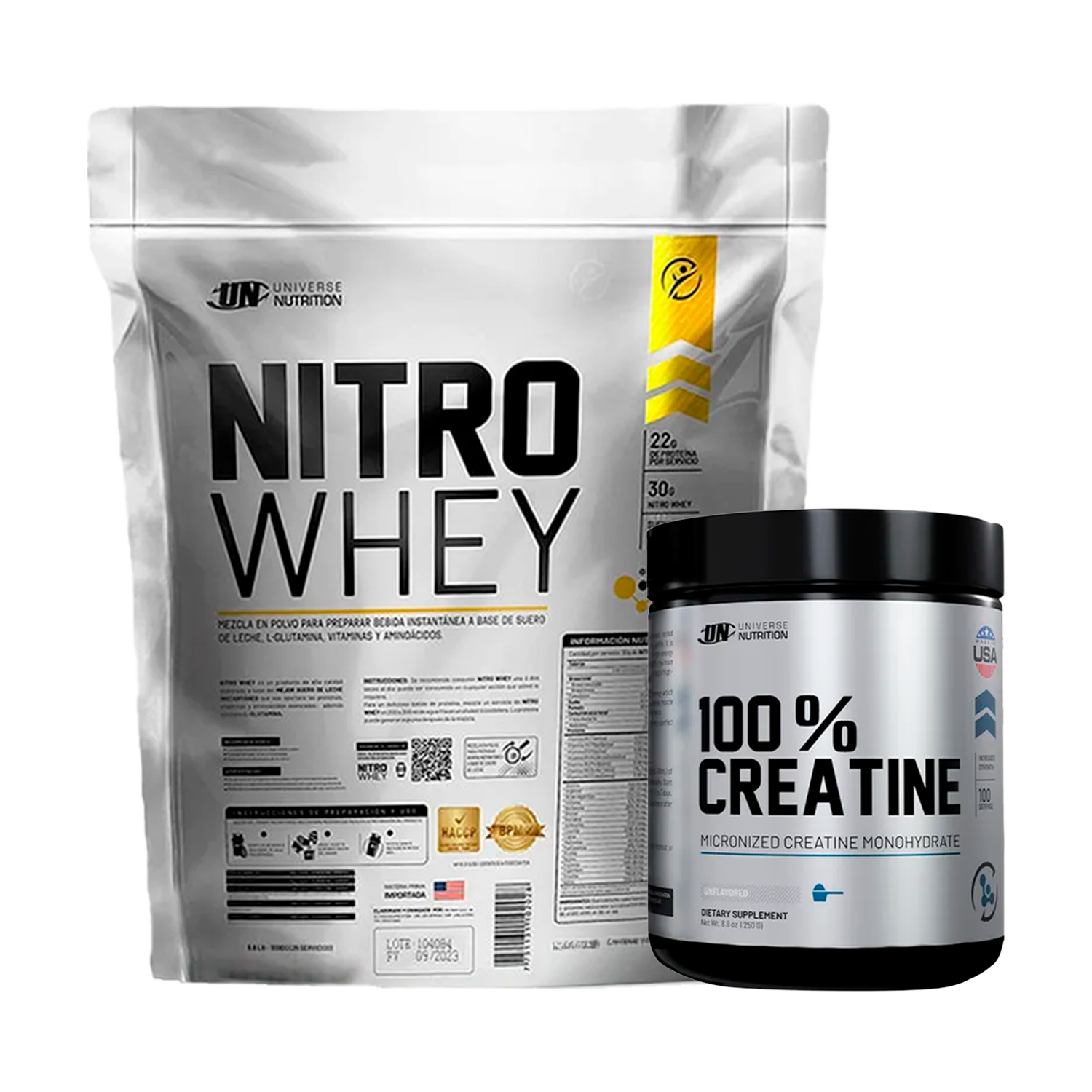 PACK Proteína Nitro Whey UN + Creatina Universe
