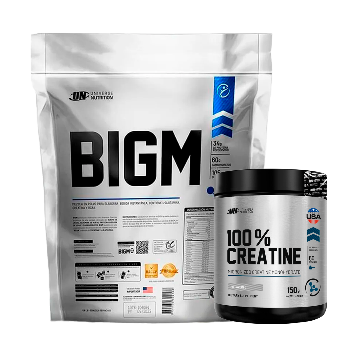 PACK Ganador de Masa BIGM UN + Creatina Universe
