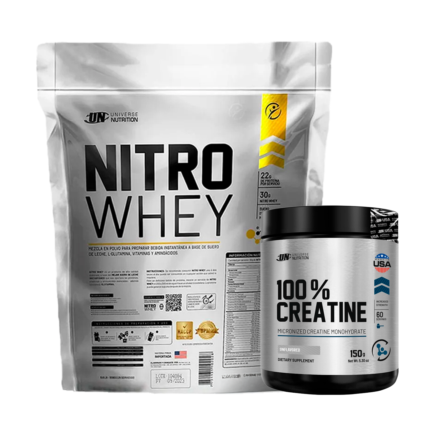 PACK Proteína Nitro Whey UN + Creatina Universe
