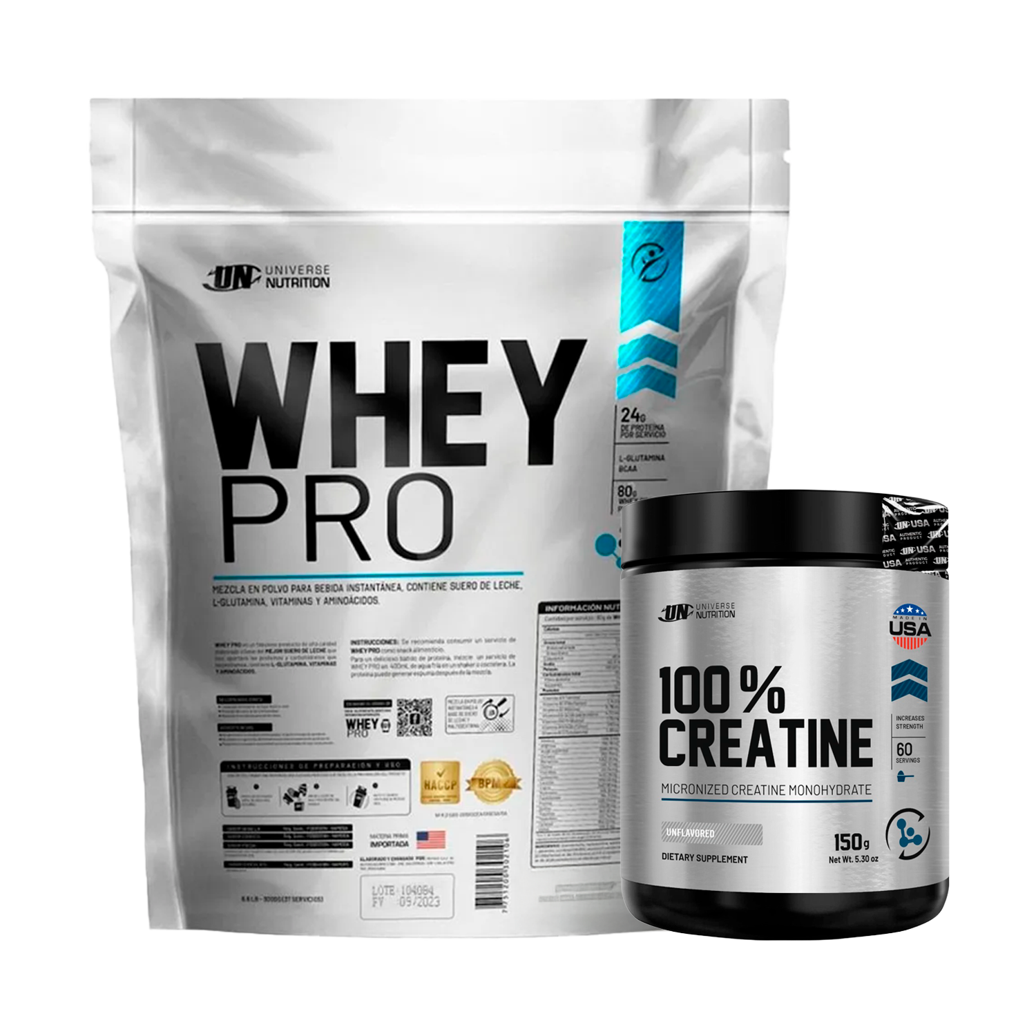 PACK Proteína Whey Pro UN + Creatina Universe