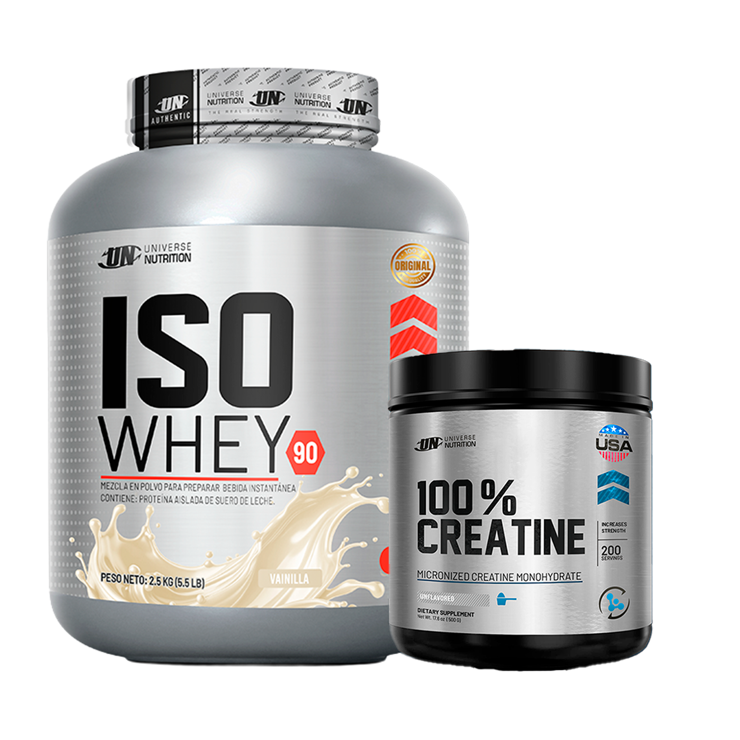 PACK Proteína Iso Whey UN + Creatina Universe