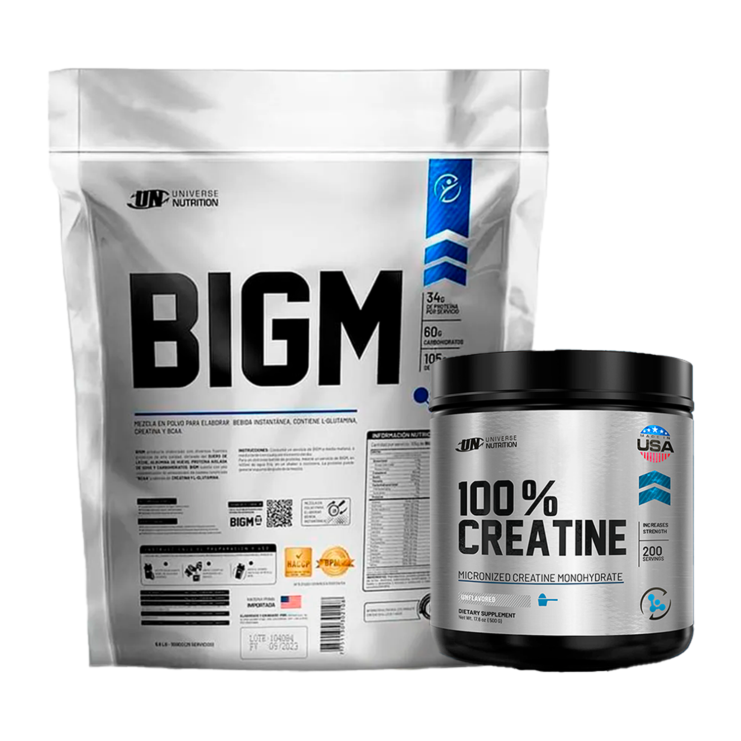 PACK Ganador de Masa BIGM UN + Creatina Universe