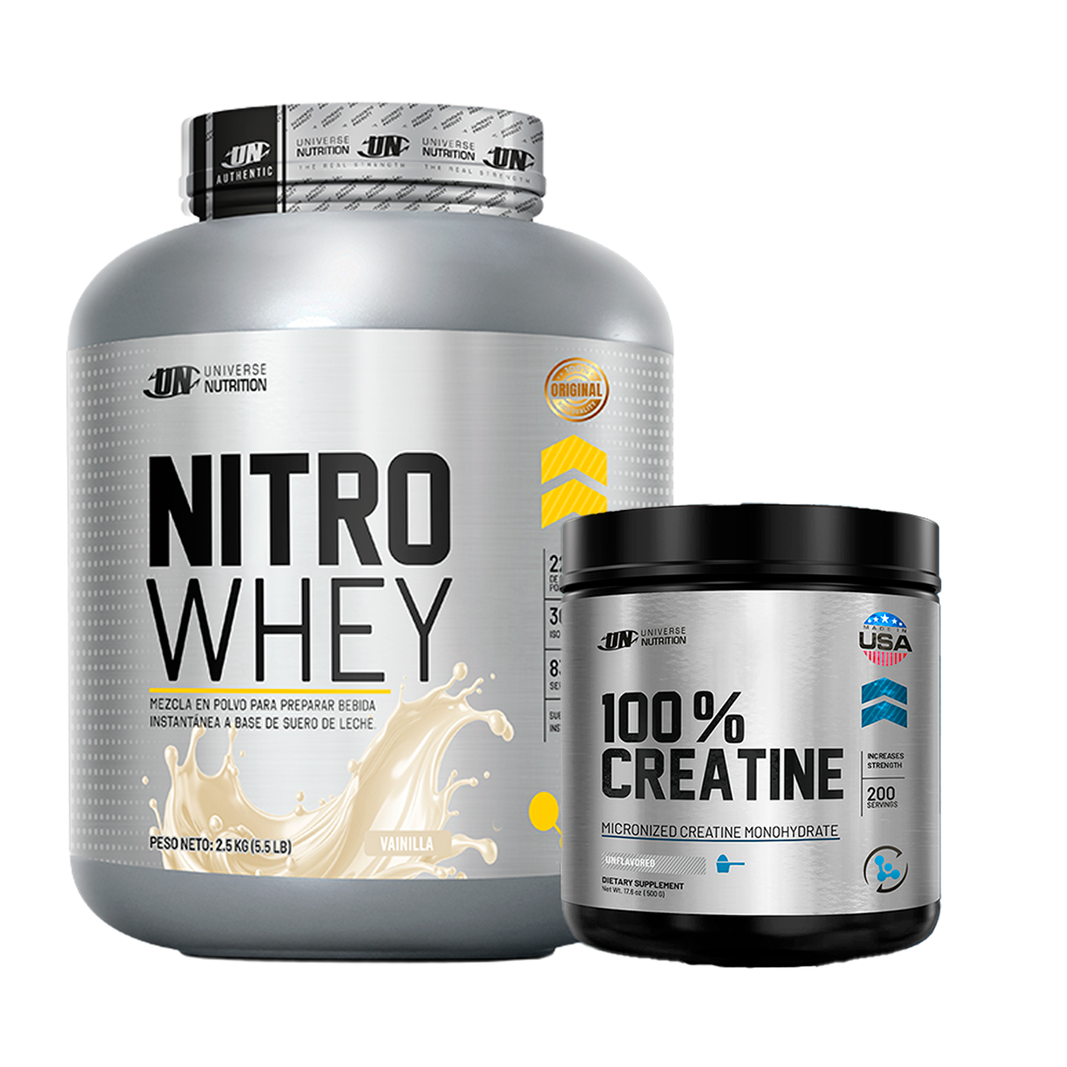 PACK Proteína Nitro Whey UN + Creatina Universe