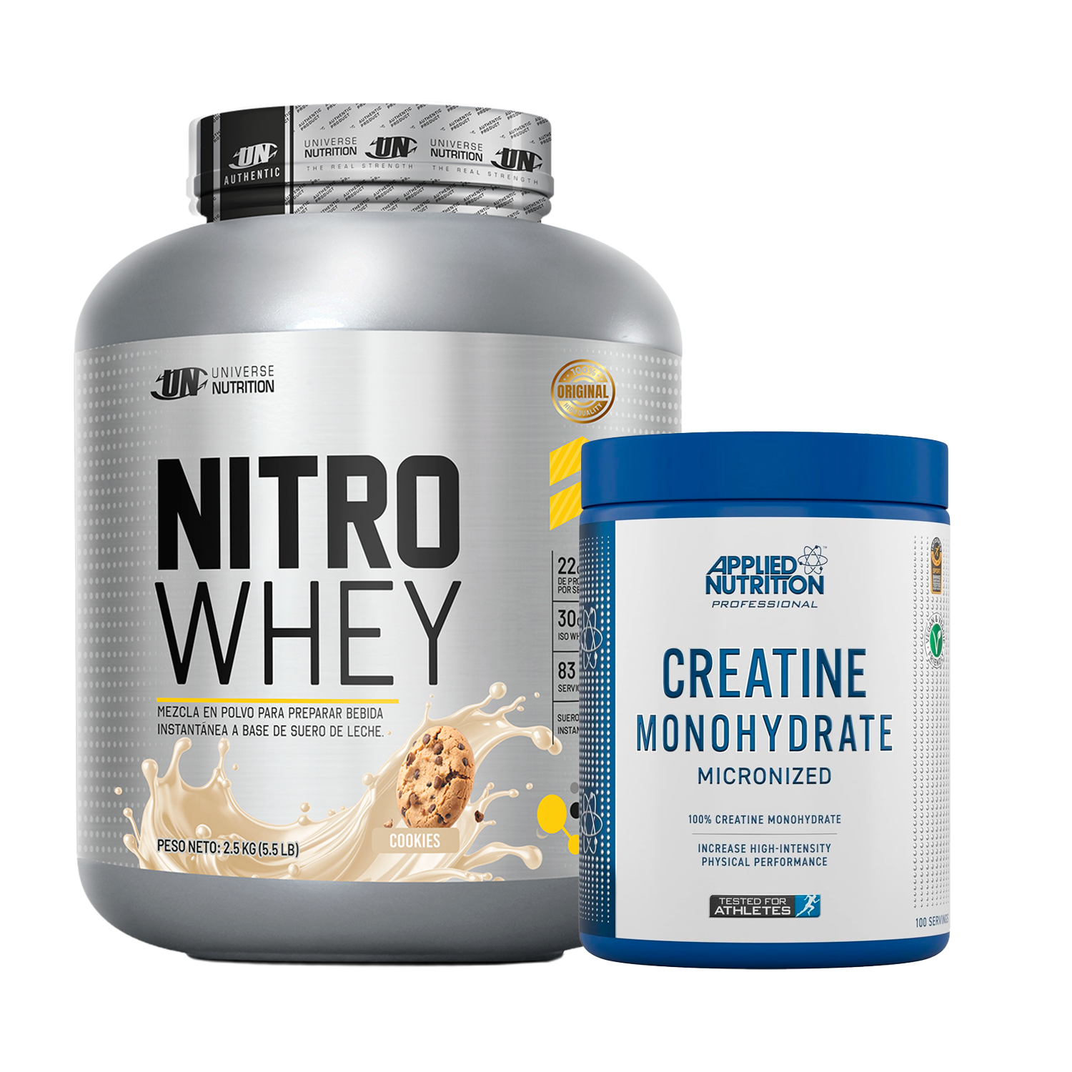 PACK Proteína Nitro Whey UN + Creatina Applied Nutrition